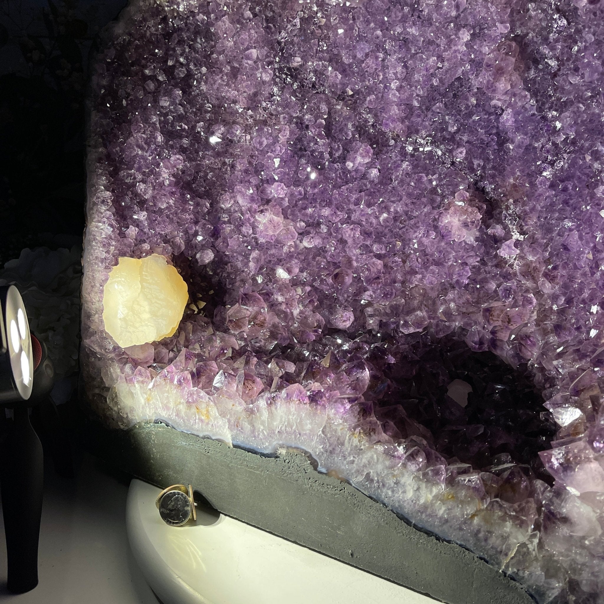 Extra Quality Brazilian Amethyst Cathedral, 102.8 lbs & 17" Tall #5601-0613 by Brazil Gems - Brazil GemsBrazil GemsExtra Quality Brazilian Amethyst Cathedral, 102.8 lbs & 17" Tall #5601-0613 by Brazil GemsCathedrals5601-0613
