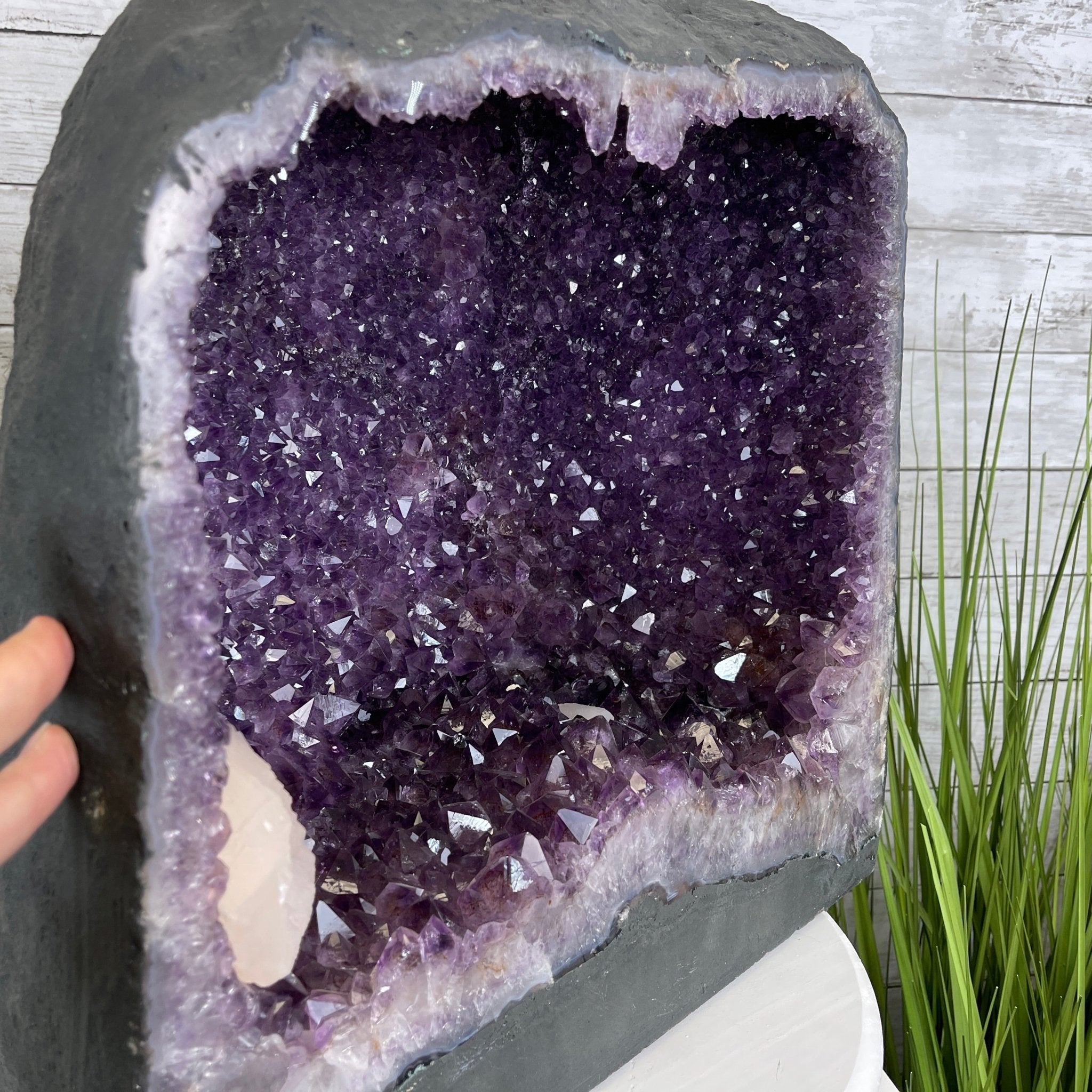 Extra Quality Brazilian Amethyst Cathedral, 102.8 lbs & 17" Tall #5601-0613 by Brazil Gems - Brazil GemsBrazil GemsExtra Quality Brazilian Amethyst Cathedral, 102.8 lbs & 17" Tall #5601-0613 by Brazil GemsCathedrals5601-0613