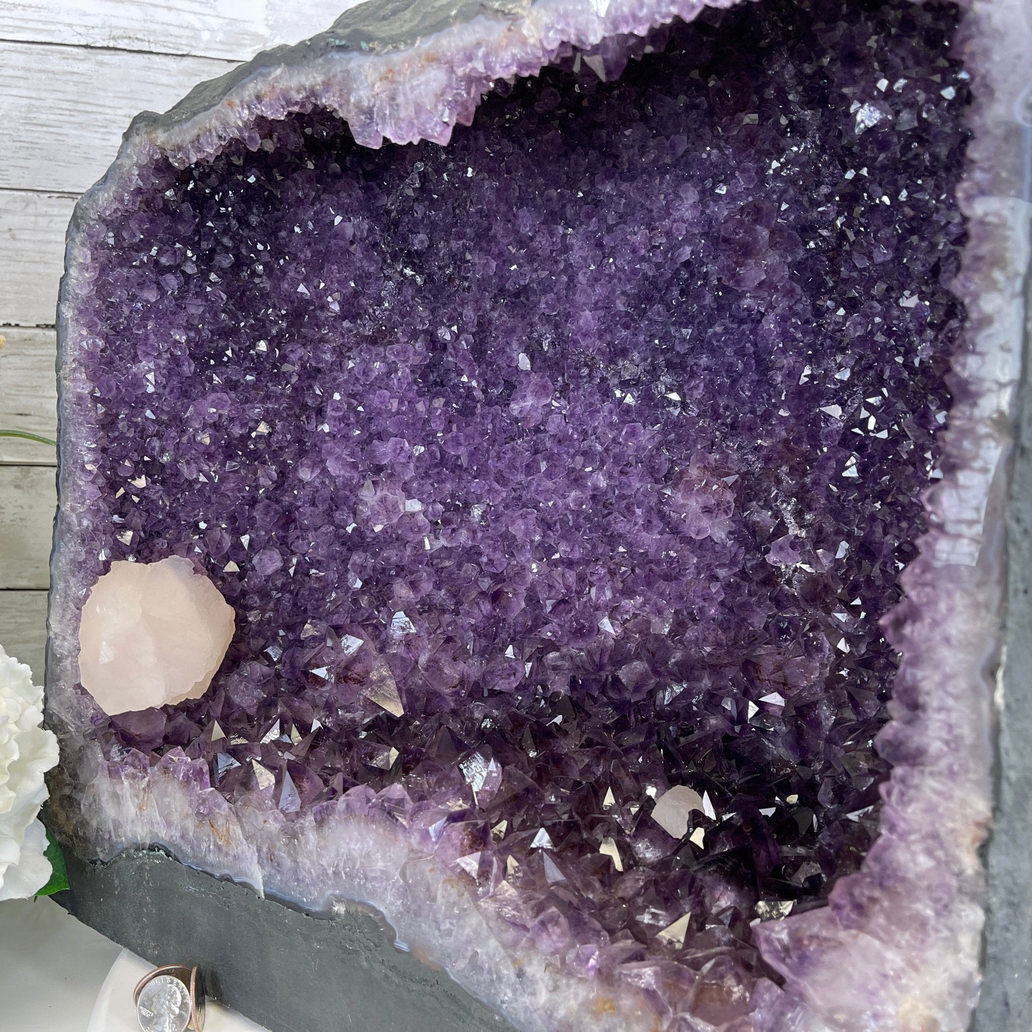 Extra Quality Brazilian Amethyst Cathedral, 102.8 lbs & 17" Tall #5601-0613 by Brazil Gems - Brazil GemsBrazil GemsExtra Quality Brazilian Amethyst Cathedral, 102.8 lbs & 17" Tall #5601-0613 by Brazil GemsCathedrals5601-0613