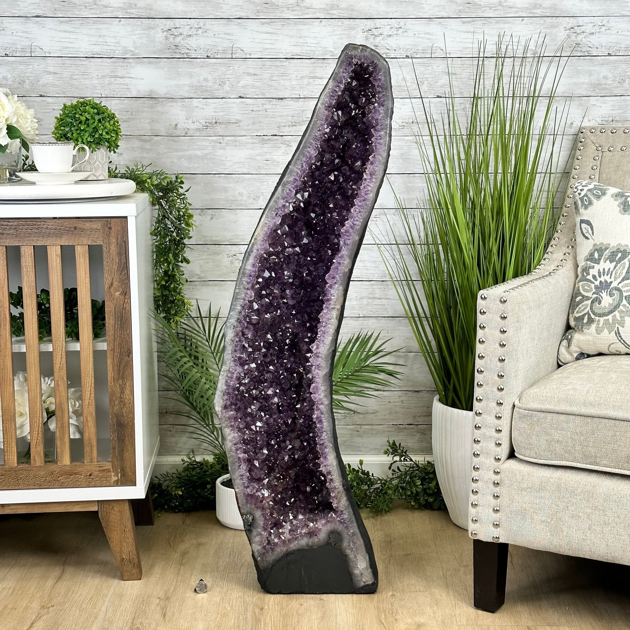 Extra Quality Brazilian Amethyst Cathedral, 103.6 lbs & 43" Tall, Model #5601-1212 by Brazil Gems - Brazil GemsBrazil GemsExtra Quality Brazilian Amethyst Cathedral, 103.6 lbs & 43" Tall, Model #5601-1212 by Brazil GemsCathedrals5601-1212