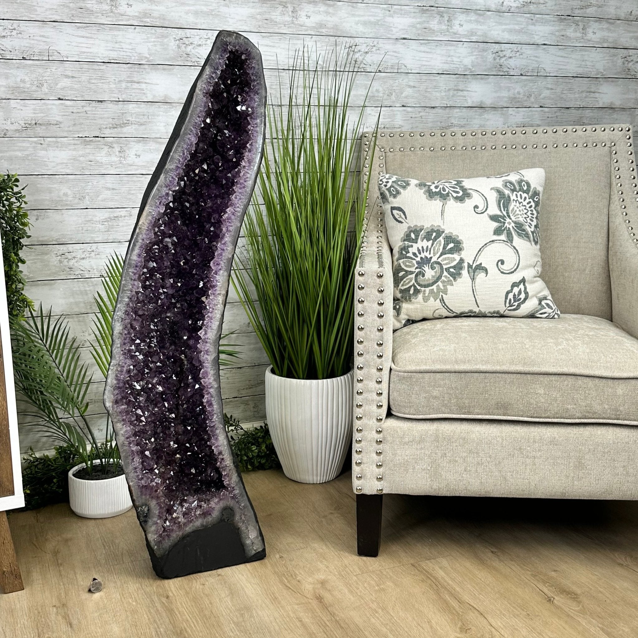 Extra Quality Brazilian Amethyst Cathedral, 103.6 lbs & 43" Tall, Model #5601-1212 by Brazil Gems - Brazil GemsBrazil GemsExtra Quality Brazilian Amethyst Cathedral, 103.6 lbs & 43" Tall, Model #5601-1212 by Brazil GemsCathedrals5601-1212