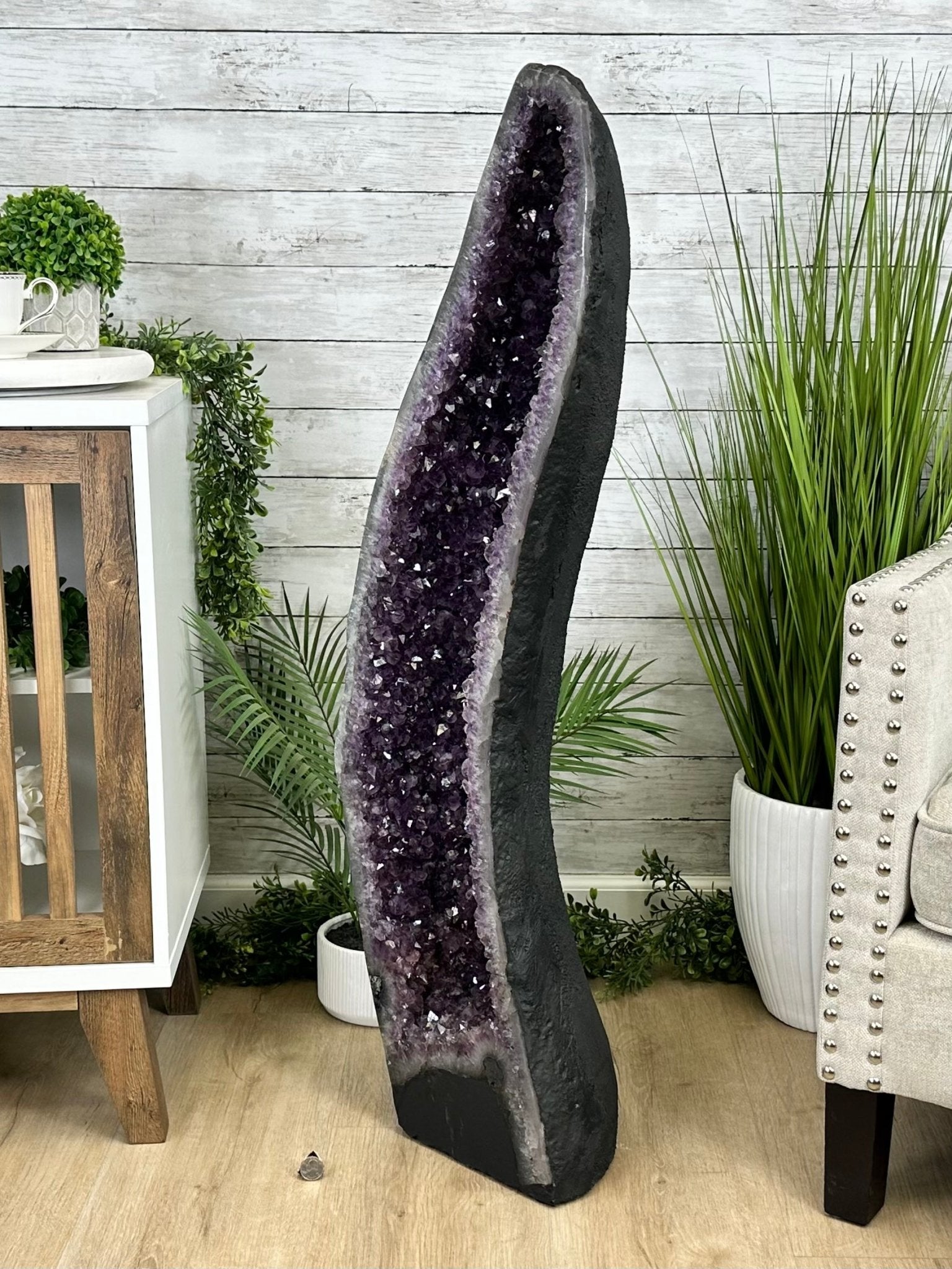 Extra Quality Brazilian Amethyst Cathedral, 103.6 lbs & 43" Tall, Model #5601-1212 by Brazil Gems - Brazil GemsBrazil GemsExtra Quality Brazilian Amethyst Cathedral, 103.6 lbs & 43" Tall, Model #5601-1212 by Brazil GemsCathedrals5601-1212