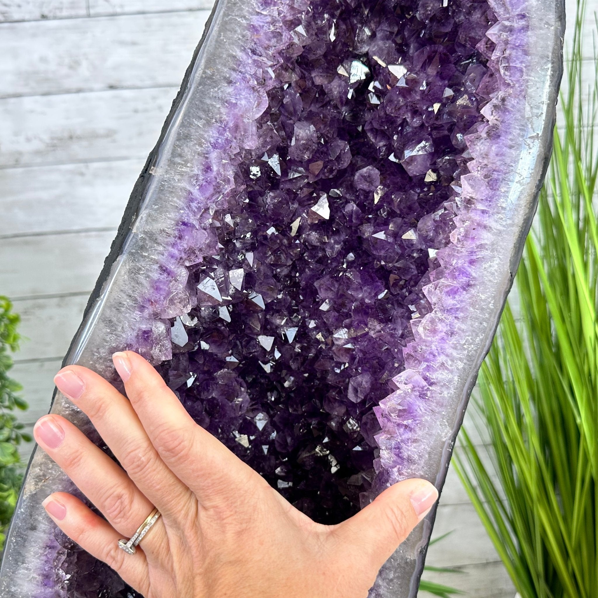 Extra Quality Brazilian Amethyst Cathedral, 103.6 lbs & 43" Tall, Model #5601-1212 by Brazil Gems - Brazil GemsBrazil GemsExtra Quality Brazilian Amethyst Cathedral, 103.6 lbs & 43" Tall, Model #5601-1212 by Brazil GemsCathedrals5601-1212