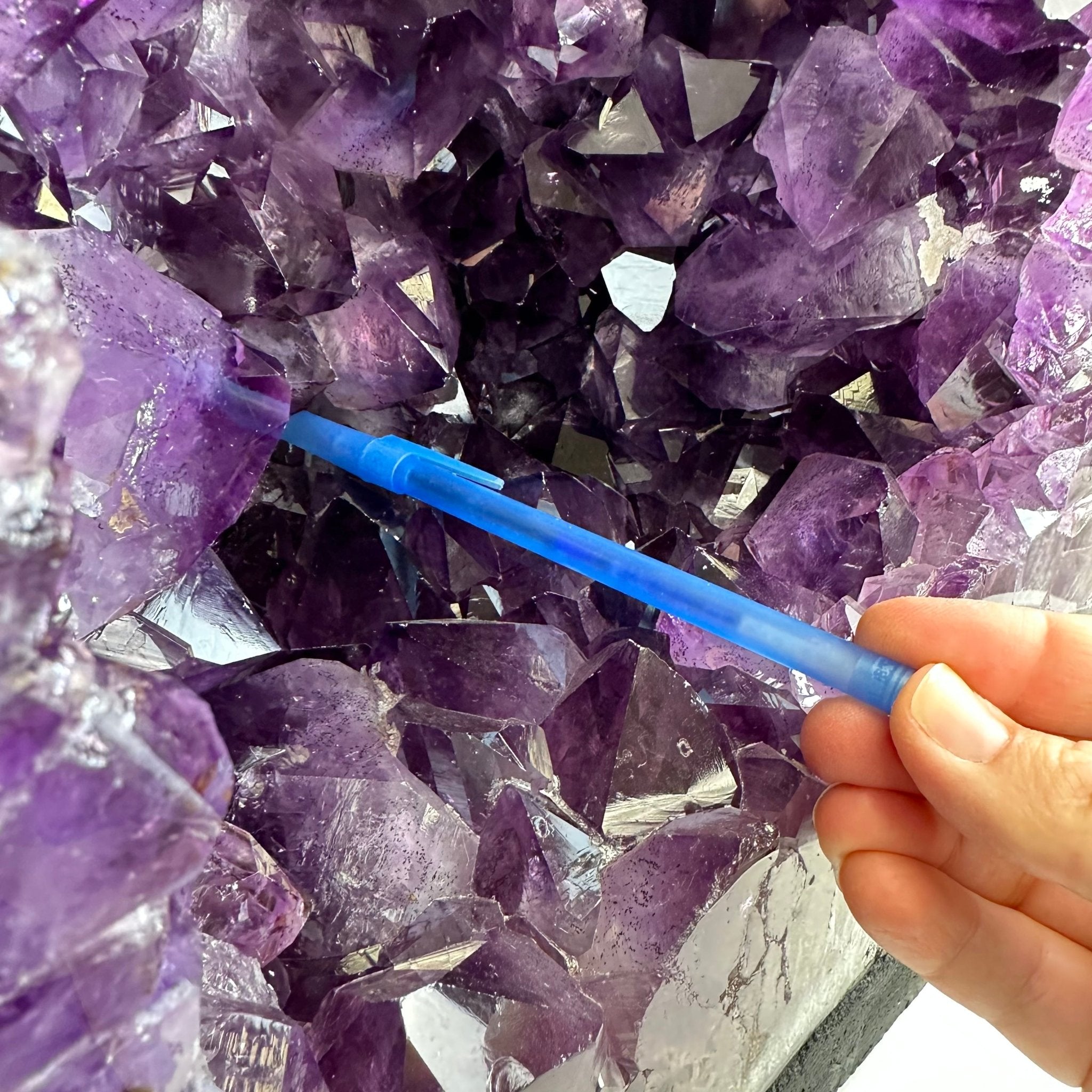 Extra Quality Brazilian Amethyst Cathedral, 108 lbs & 24.25" Tall, Model #5601-1183 by Brazil Gems - Brazil GemsBrazil GemsExtra Quality Brazilian Amethyst Cathedral, 108 lbs & 24.25" Tall, Model #5601-1183 by Brazil GemsCathedrals5601-1183