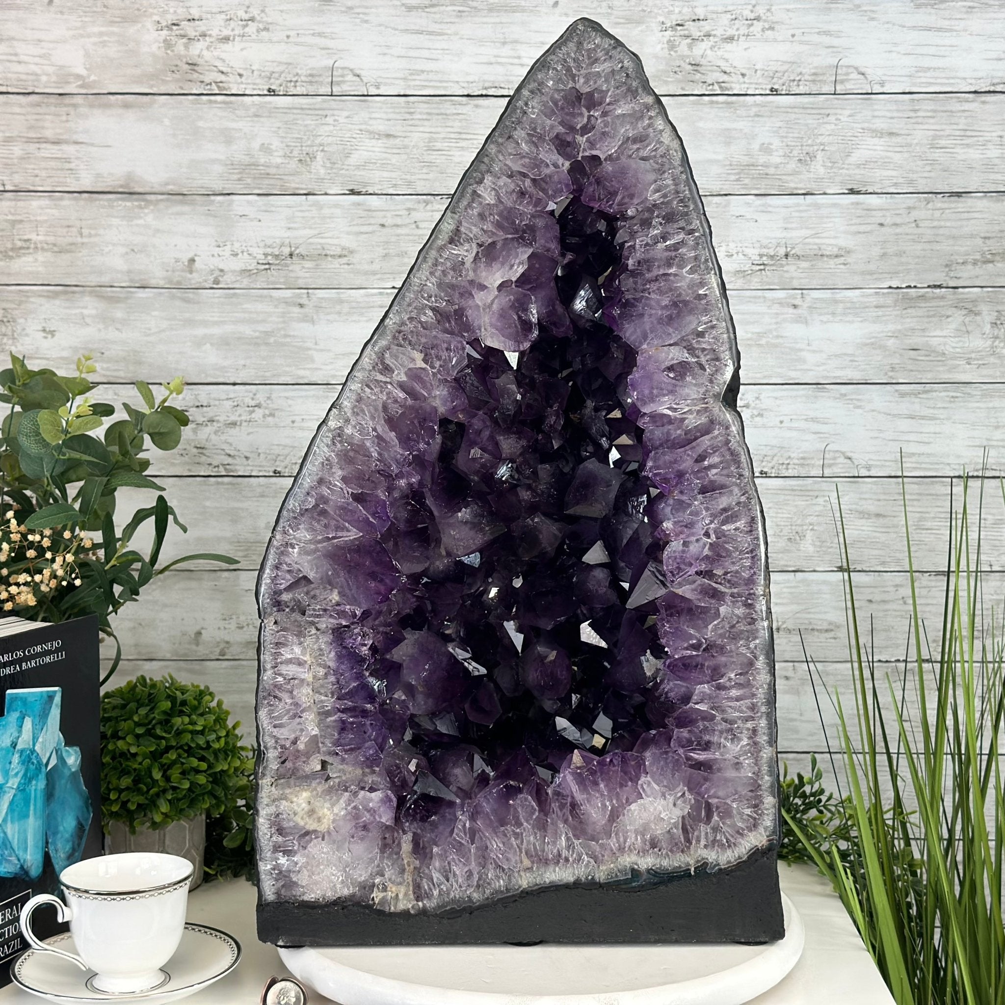 Extra Quality Brazilian Amethyst Cathedral, 108 lbs & 24.25" Tall, Model #5601-1183 by Brazil Gems - Brazil GemsBrazil GemsExtra Quality Brazilian Amethyst Cathedral, 108 lbs & 24.25" Tall, Model #5601-1183 by Brazil GemsCathedrals5601-1183