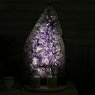 Extra Quality Brazilian Amethyst Cathedral, 108 lbs & 24.25" Tall, Model #5601-1183 by Brazil Gems - Brazil GemsBrazil GemsExtra Quality Brazilian Amethyst Cathedral, 108 lbs & 24.25" Tall, Model #5601-1183 by Brazil GemsCathedrals5601-1183