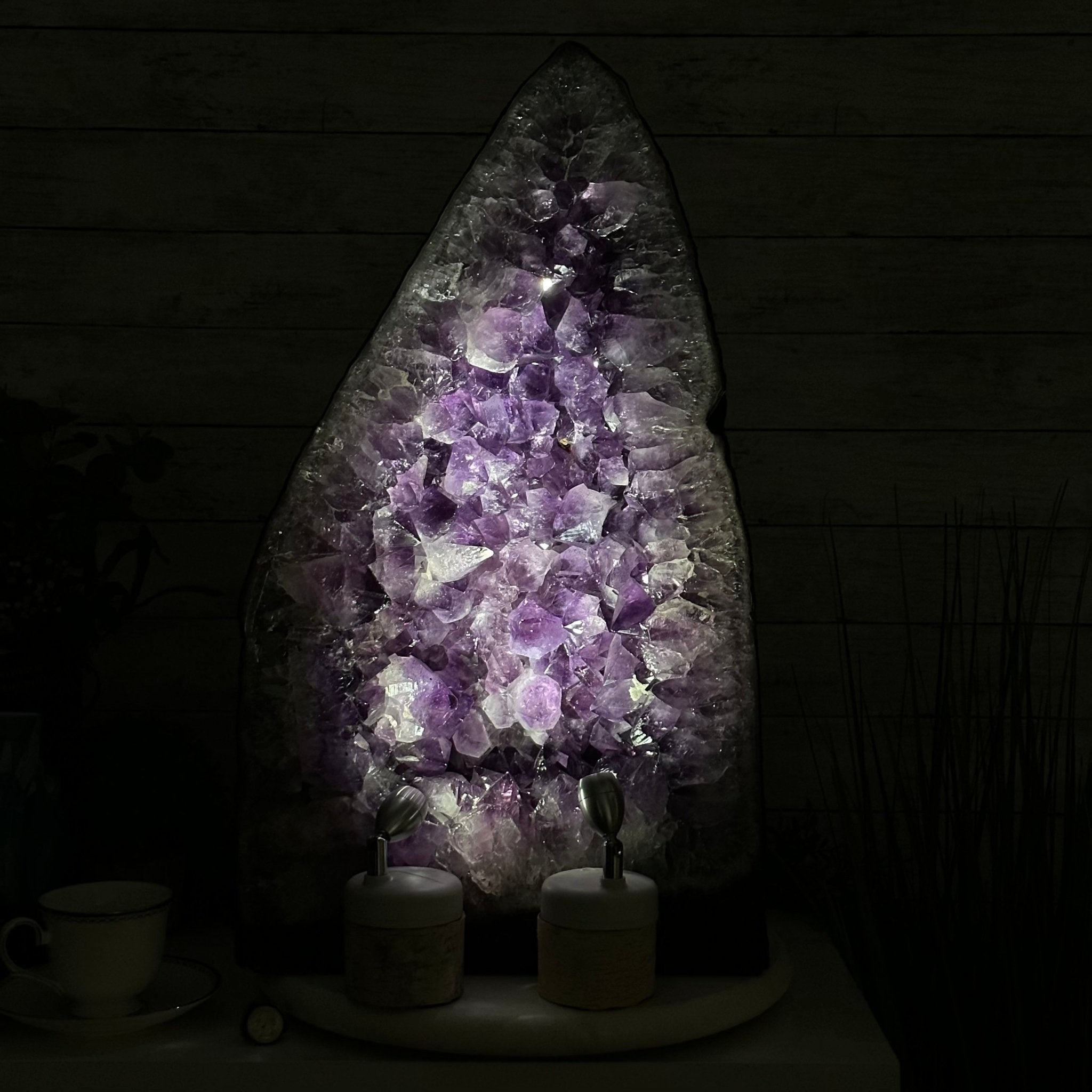 Extra Quality Brazilian Amethyst Cathedral, 108 lbs & 24.25" Tall, Model #5601-1183 by Brazil Gems - Brazil GemsBrazil GemsExtra Quality Brazilian Amethyst Cathedral, 108 lbs & 24.25" Tall, Model #5601-1183 by Brazil GemsCathedrals5601-1183