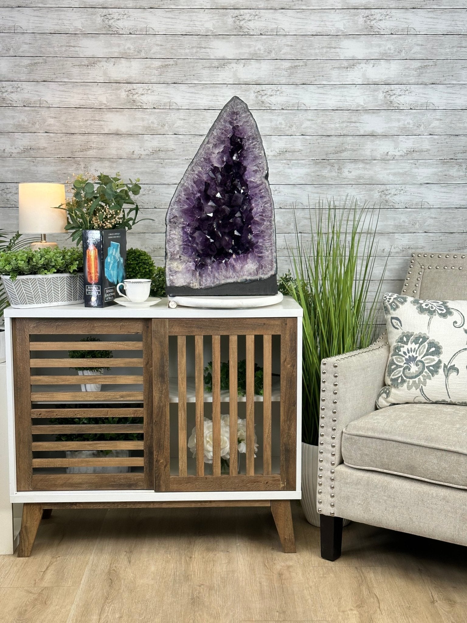 Extra Quality Brazilian Amethyst Cathedral, 108 lbs & 24.25" Tall, Model #5601-1183 by Brazil Gems - Brazil GemsBrazil GemsExtra Quality Brazilian Amethyst Cathedral, 108 lbs & 24.25" Tall, Model #5601-1183 by Brazil GemsCathedrals5601-1183