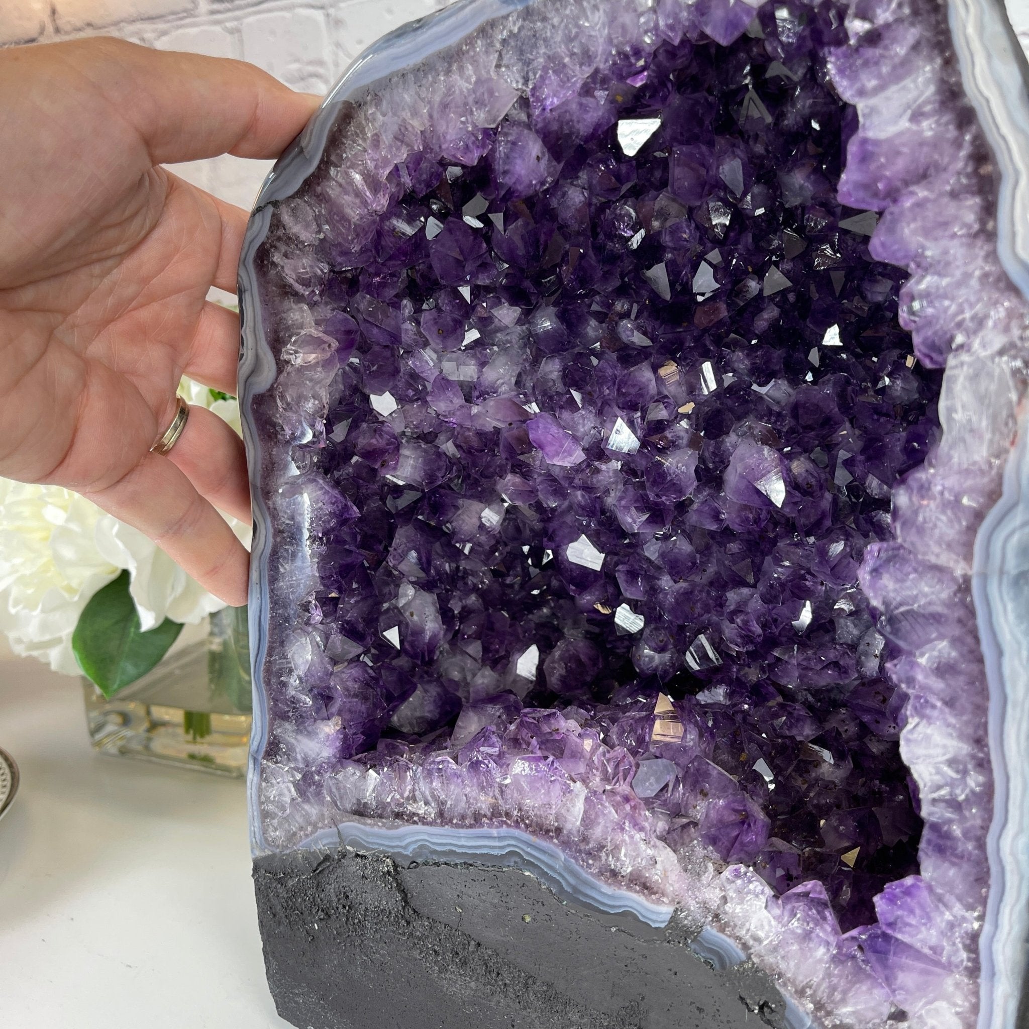 Extra Quality Brazilian Amethyst Cathedral, 11.75” tall & 25.9 lbs #5601-0472 by Brazil Gems - Brazil GemsBrazil GemsExtra Quality Brazilian Amethyst Cathedral, 11.75” tall & 25.9 lbs #5601-0472 by Brazil GemsCathedrals5601-0472