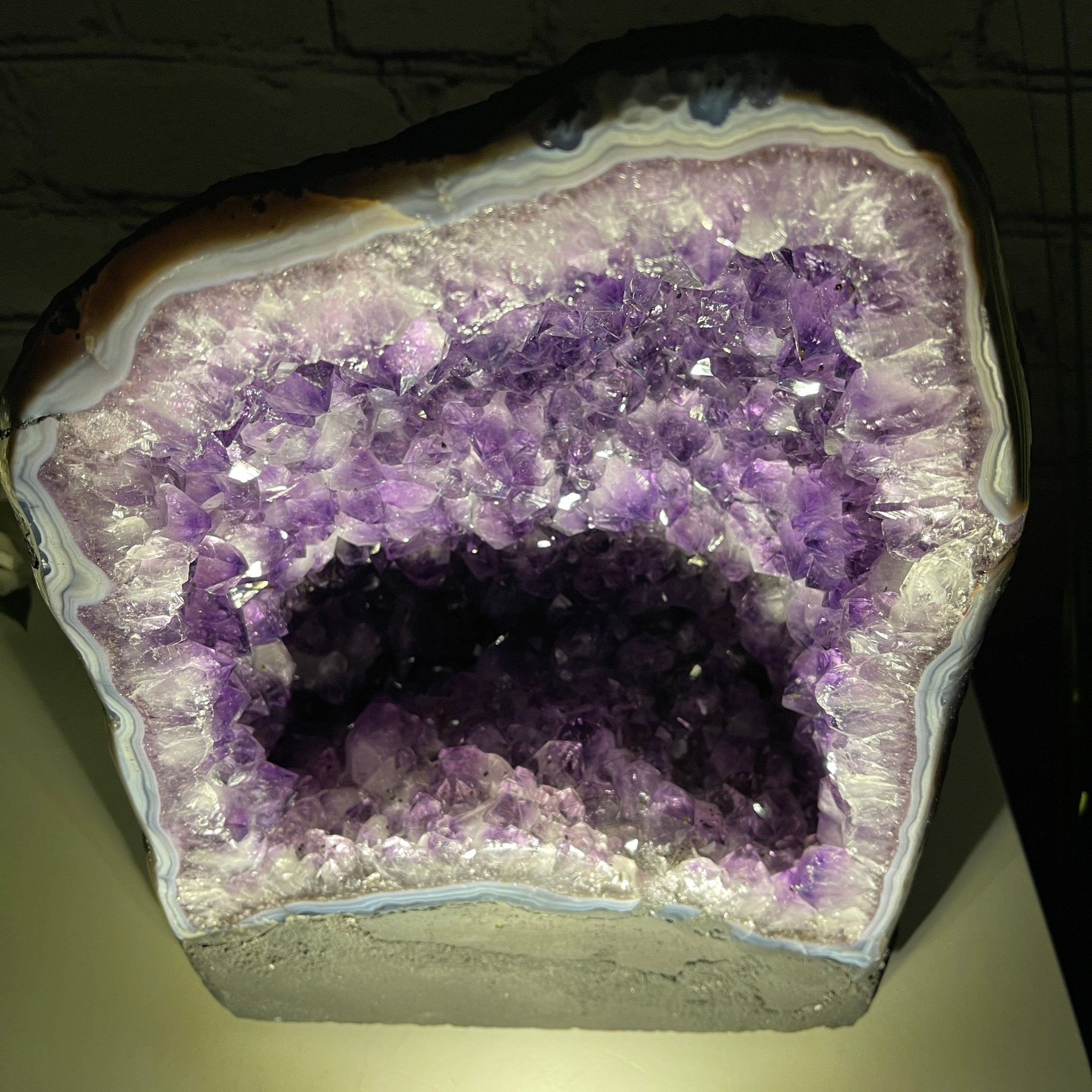Extra Quality Brazilian Amethyst Cathedral, 11.75” tall & 25.9 lbs #5601-0472 by Brazil Gems - Brazil GemsBrazil GemsExtra Quality Brazilian Amethyst Cathedral, 11.75” tall & 25.9 lbs #5601-0472 by Brazil GemsCathedrals5601-0472