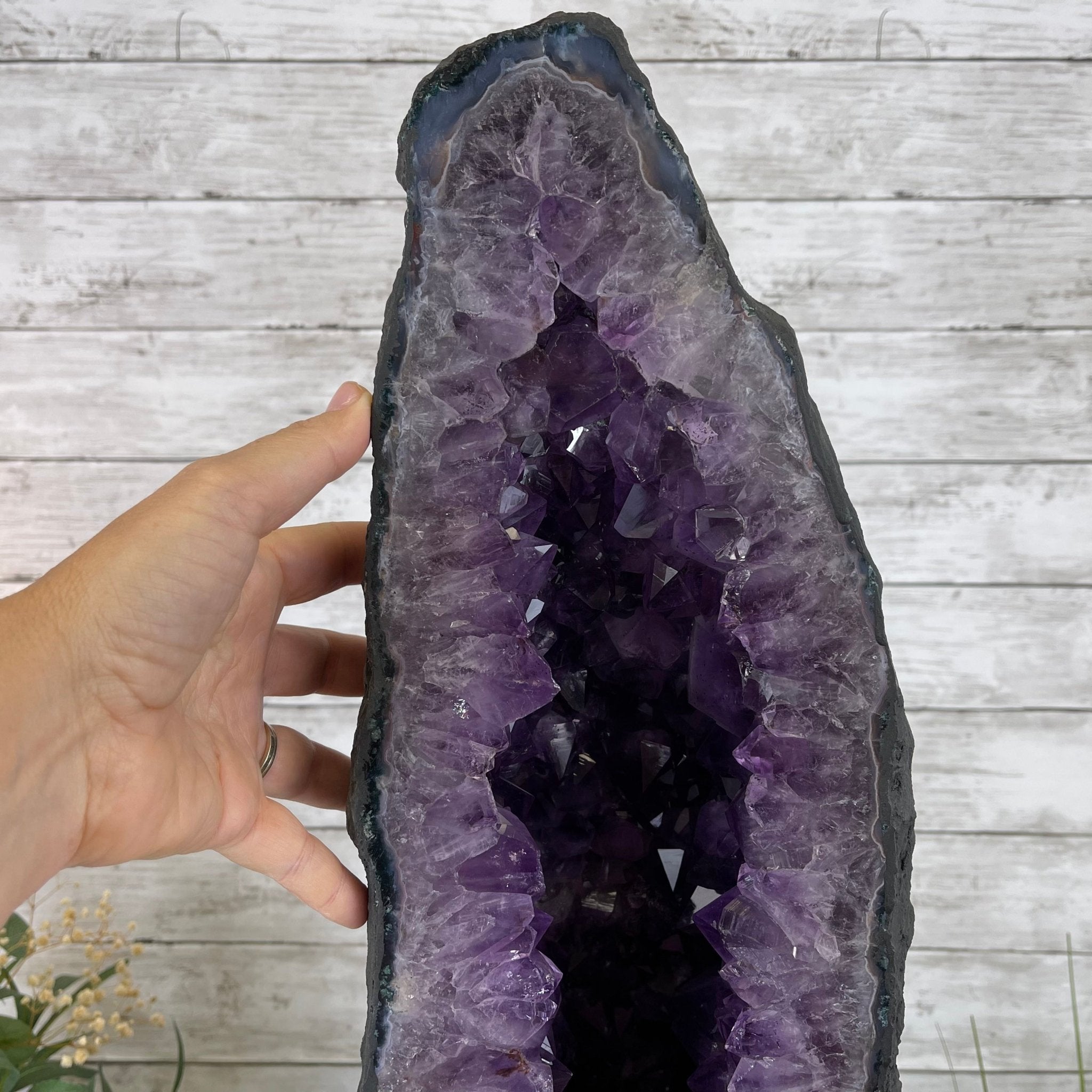 Extra Quality Brazilian Amethyst Cathedral, 125.7 lbs & 29.75" Tall #5601-0711 by Brazil Gems - Brazil GemsBrazil GemsExtra Quality Brazilian Amethyst Cathedral, 125.7 lbs & 29.75" Tall #5601-0711 by Brazil GemsCathedrals5601-0711