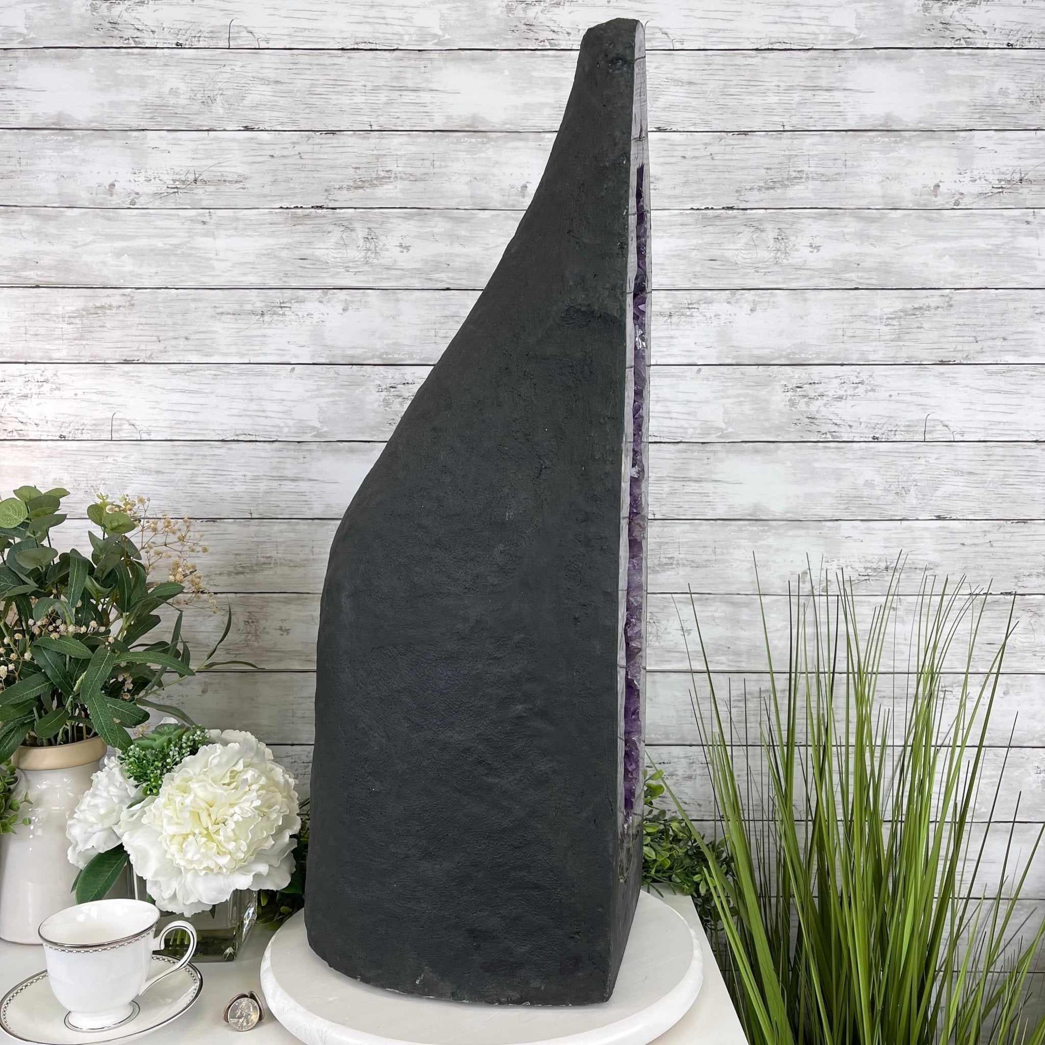 Extra Quality Brazilian Amethyst Cathedral, 125.7 lbs & 29.75" Tall #5601-0711 by Brazil Gems - Brazil GemsBrazil GemsExtra Quality Brazilian Amethyst Cathedral, 125.7 lbs & 29.75" Tall #5601-0711 by Brazil GemsCathedrals5601-0711