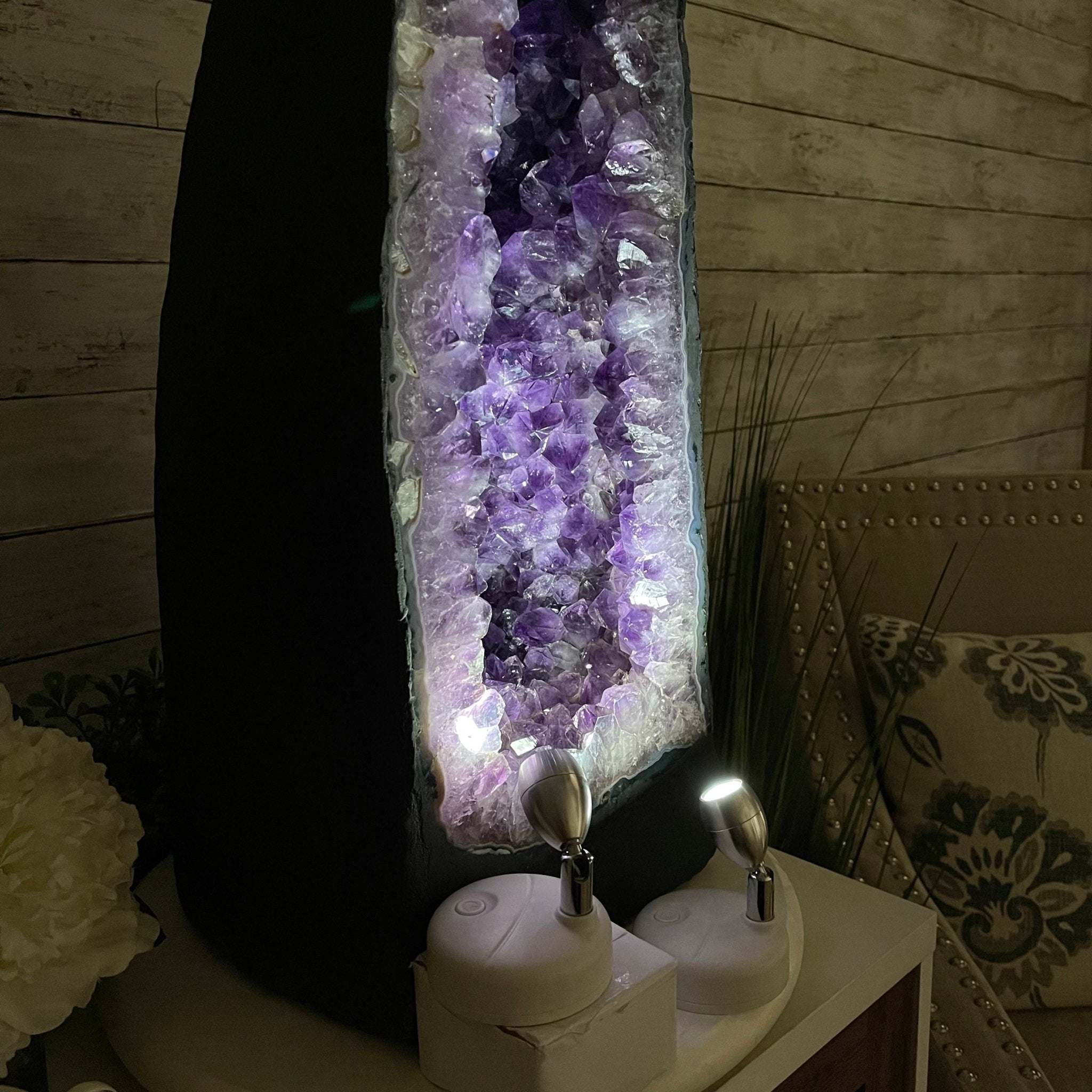 Extra Quality Brazilian Amethyst Cathedral, 125.7 lbs & 29.75" Tall #5601-0711 by Brazil Gems - Brazil GemsBrazil GemsExtra Quality Brazilian Amethyst Cathedral, 125.7 lbs & 29.75" Tall #5601-0711 by Brazil GemsCathedrals5601-0711