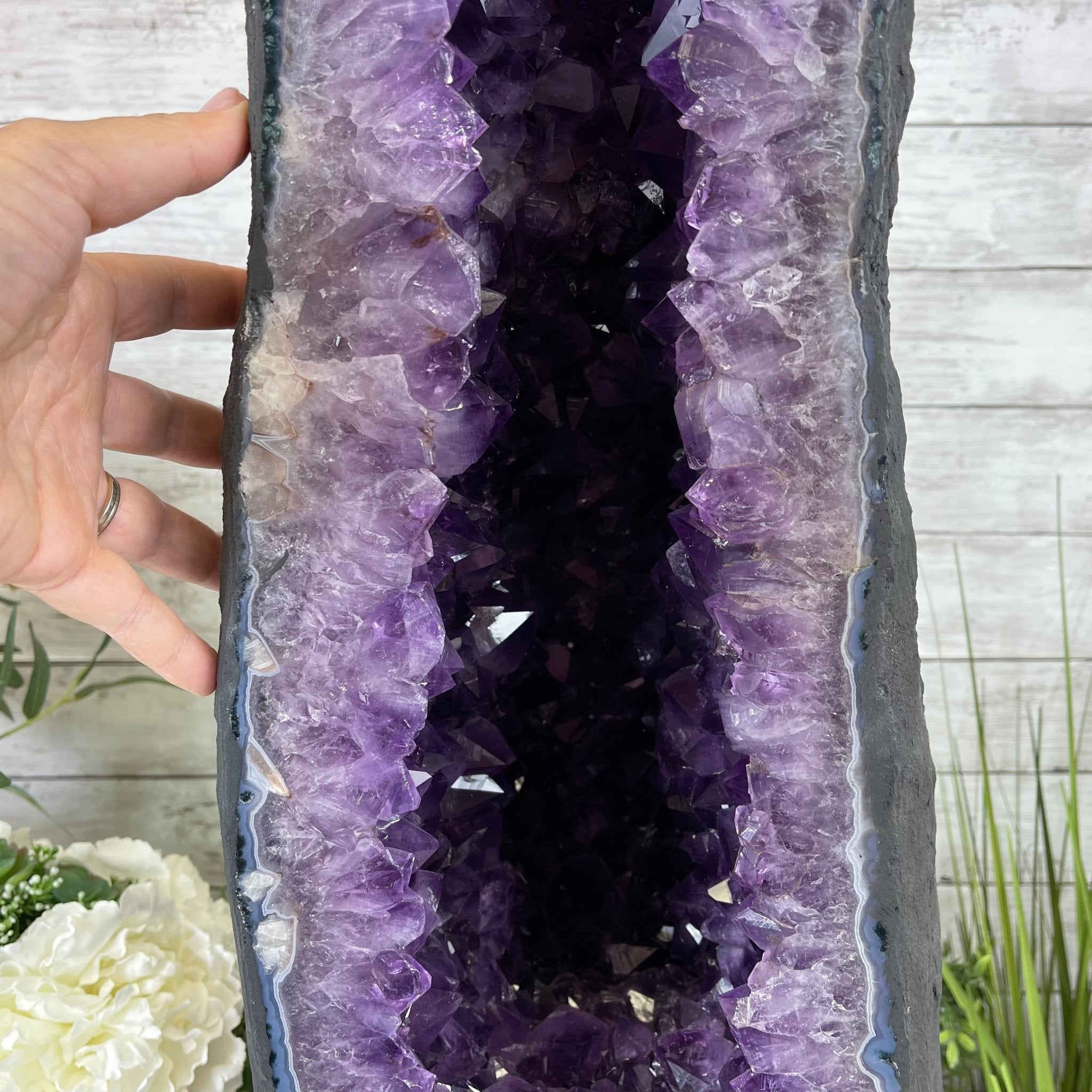 Extra Quality Brazilian Amethyst Cathedral, 125.7 lbs & 29.75" Tall #5601-0711 by Brazil Gems - Brazil GemsBrazil GemsExtra Quality Brazilian Amethyst Cathedral, 125.7 lbs & 29.75" Tall #5601-0711 by Brazil GemsCathedrals5601-0711