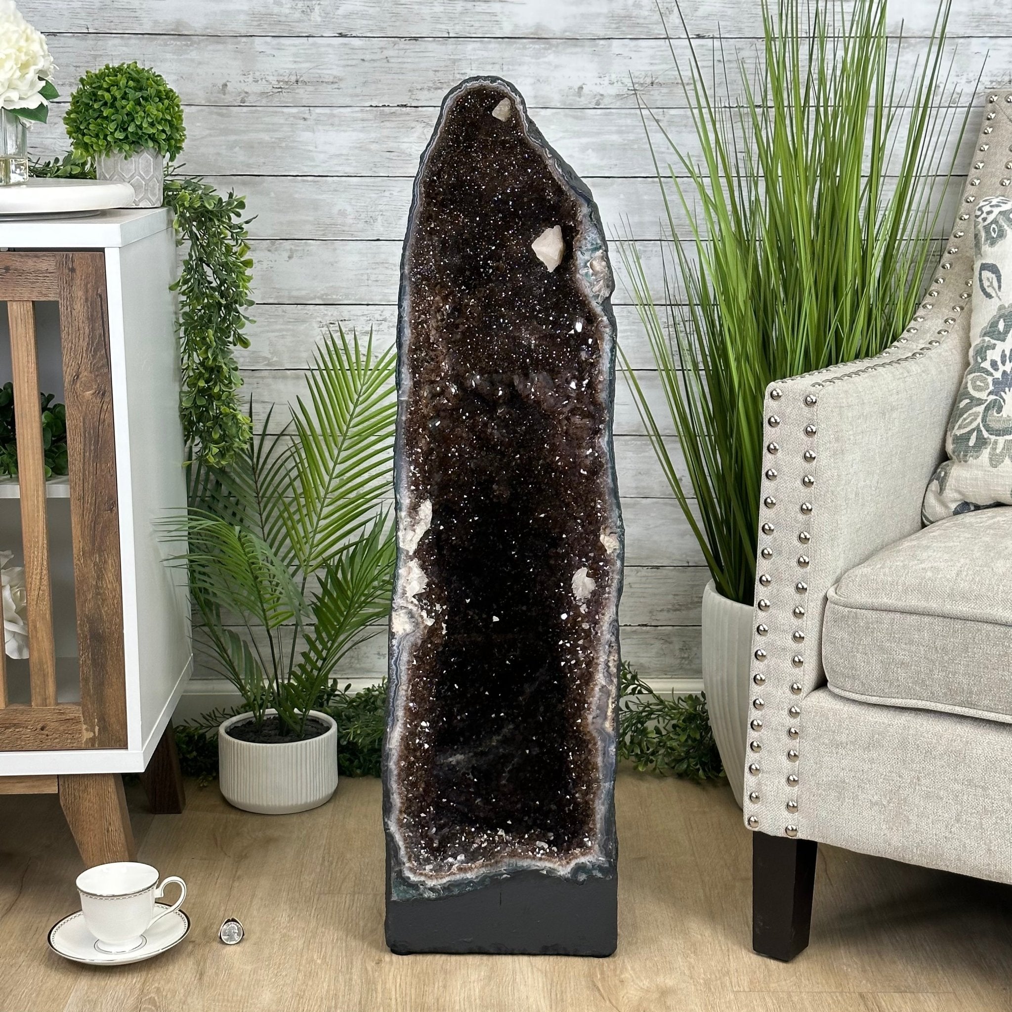 Extra Quality Brazilian Amethyst Cathedral, 128.5 lbs & 37.2" Tall, Model #5601-1225 by Brazil Gems - Brazil GemsBrazil GemsExtra Quality Brazilian Amethyst Cathedral, 128.5 lbs & 37.2" Tall, Model #5601-1225 by Brazil GemsCathedrals5601-1225