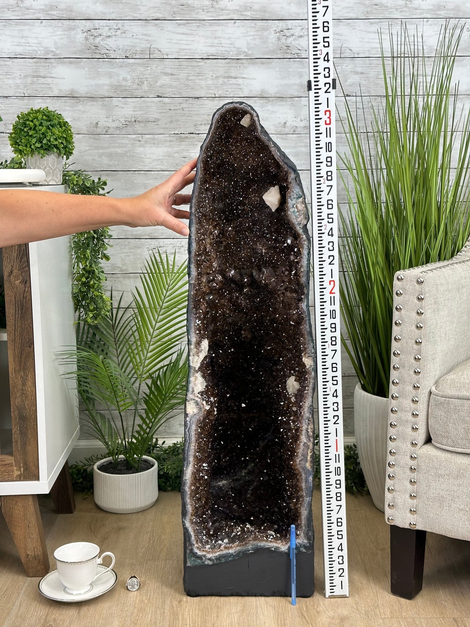 Extra Quality Brazilian Amethyst Cathedral, 128.5 lbs & 37.2" Tall, Model #5601-1225 by Brazil Gems - Brazil GemsBrazil GemsExtra Quality Brazilian Amethyst Cathedral, 128.5 lbs & 37.2" Tall, Model #5601-1225 by Brazil GemsCathedrals5601-1225