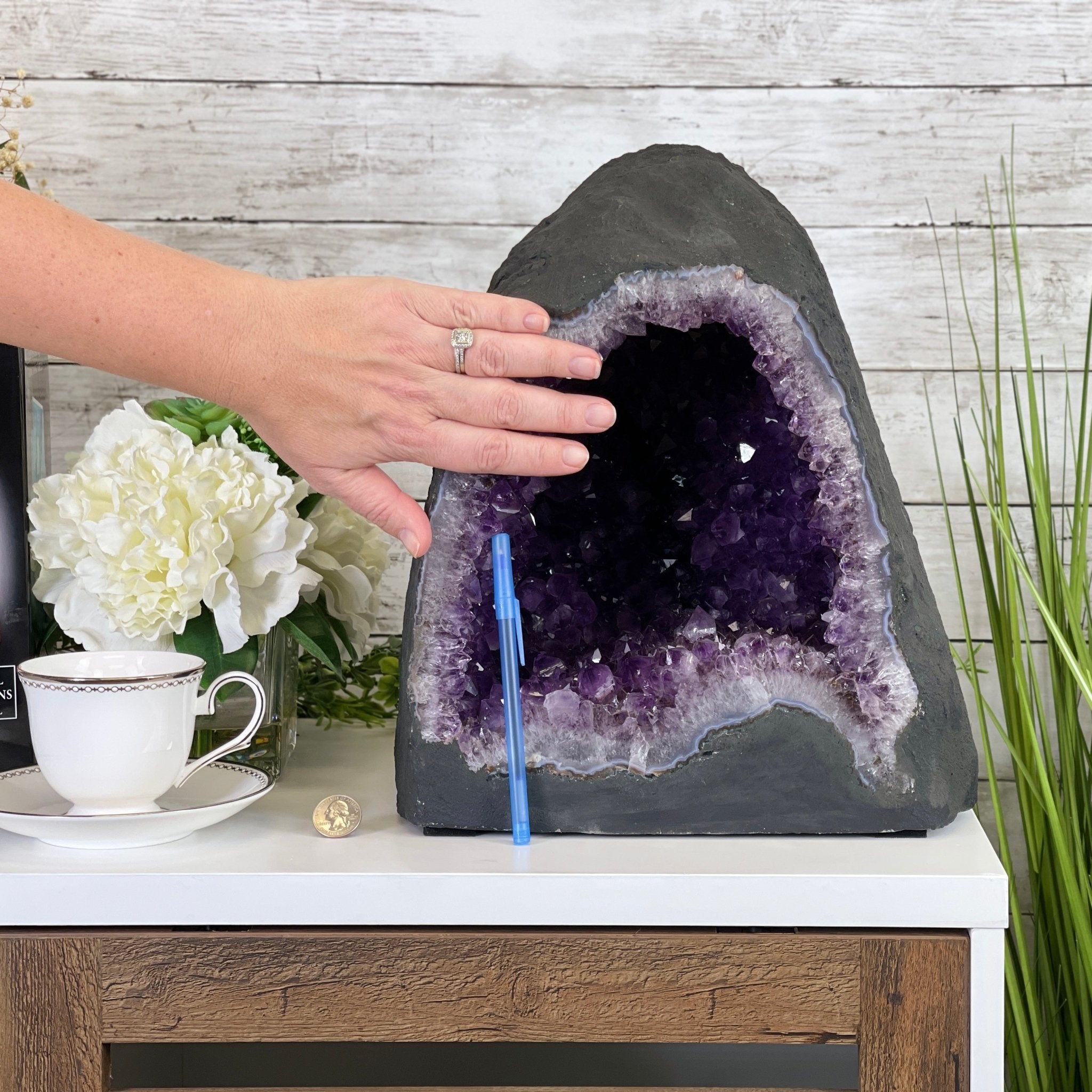 Extra Quality Brazilian Amethyst Cathedral, 13” tall & 48.7 lbs #5601-0611 by Brazil Gems - Brazil GemsBrazil GemsExtra Quality Brazilian Amethyst Cathedral, 13” tall & 48.7 lbs #5601-0611 by Brazil GemsCathedrals5601-0611