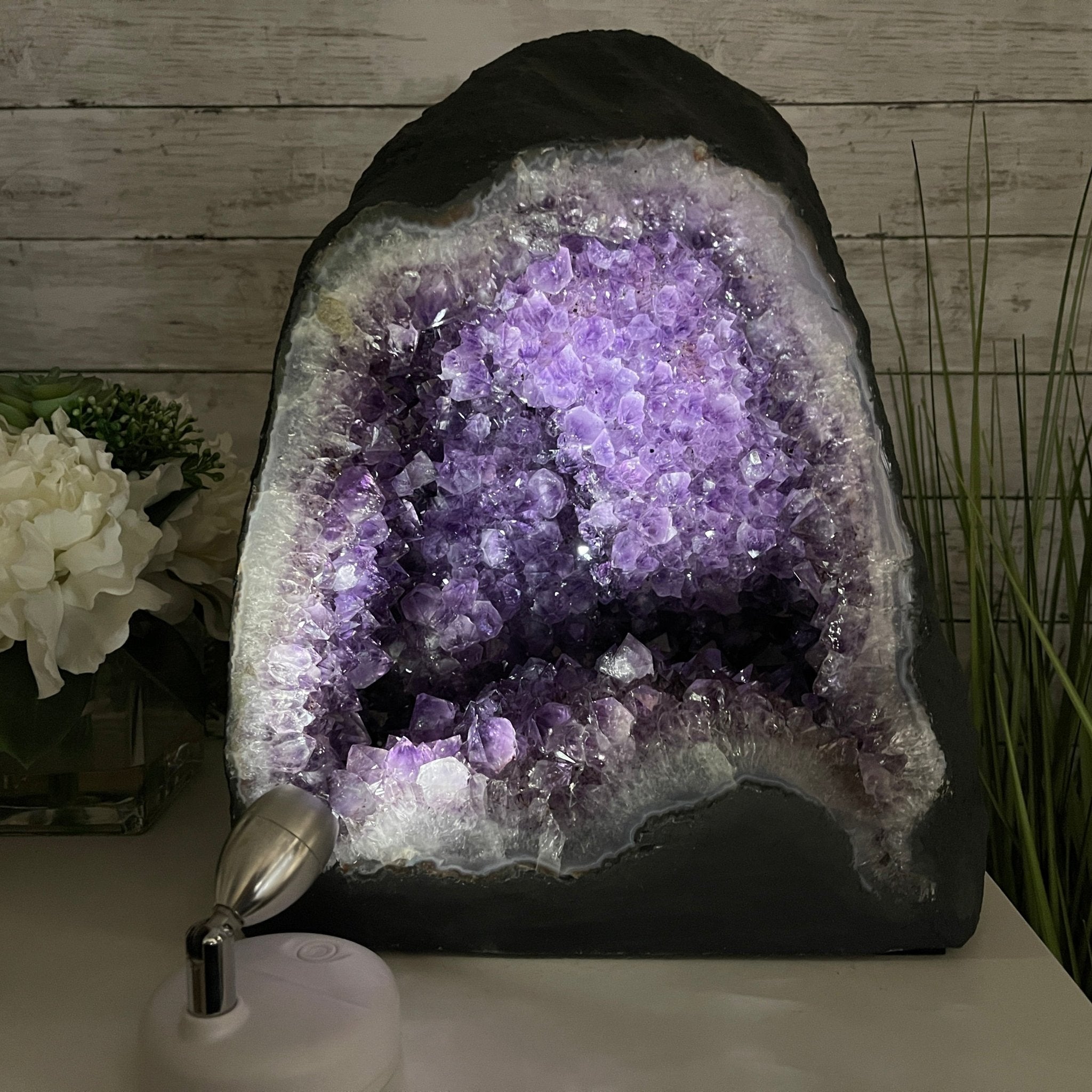 Extra Quality Brazilian Amethyst Cathedral, 13” tall & 48.7 lbs #5601-0611 by Brazil Gems - Brazil GemsBrazil GemsExtra Quality Brazilian Amethyst Cathedral, 13” tall & 48.7 lbs #5601-0611 by Brazil GemsCathedrals5601-0611