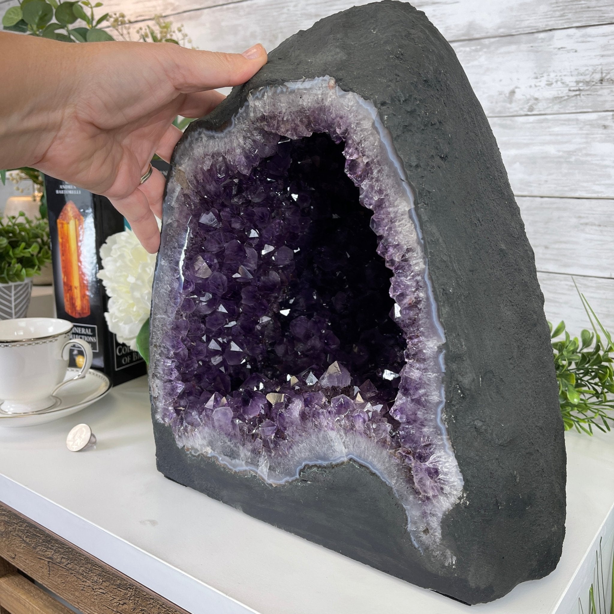 Extra Quality Brazilian Amethyst Cathedral, 13” tall & 48.7 lbs #5601-0611 by Brazil Gems - Brazil GemsBrazil GemsExtra Quality Brazilian Amethyst Cathedral, 13” tall & 48.7 lbs #5601-0611 by Brazil GemsCathedrals5601-0611