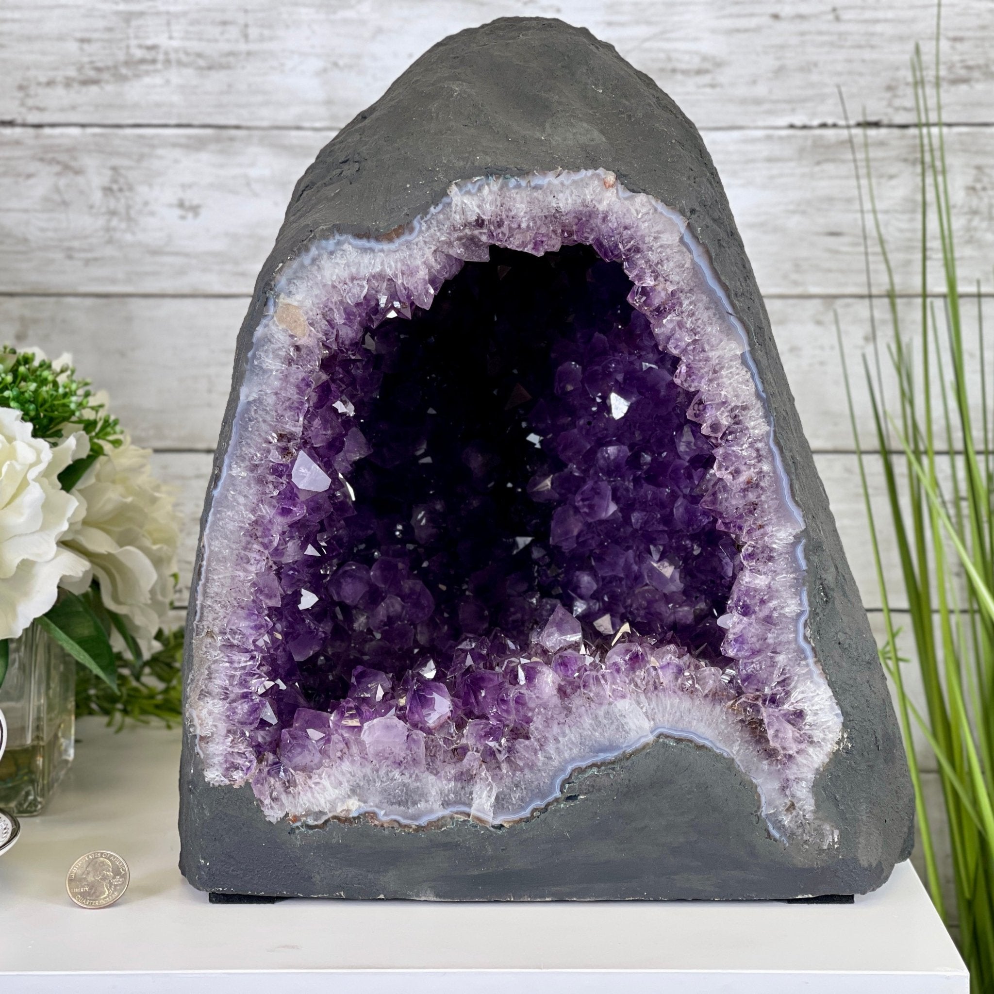 Extra Quality Brazilian Amethyst Cathedral, 13” tall & 48.7 lbs #5601-0611 by Brazil Gems - Brazil GemsBrazil GemsExtra Quality Brazilian Amethyst Cathedral, 13” tall & 48.7 lbs #5601-0611 by Brazil GemsCathedrals5601-0611