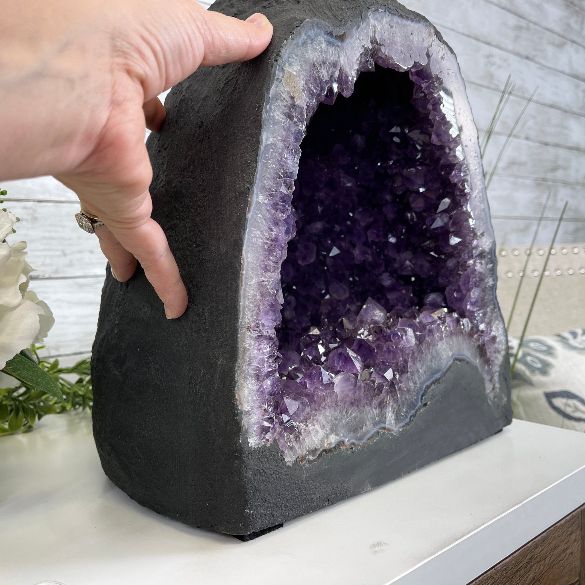 Extra Quality Brazilian Amethyst Cathedral, 13” tall & 48.7 lbs #5601-0611 by Brazil Gems - Brazil GemsBrazil GemsExtra Quality Brazilian Amethyst Cathedral, 13” tall & 48.7 lbs #5601-0611 by Brazil GemsCathedrals5601-0611
