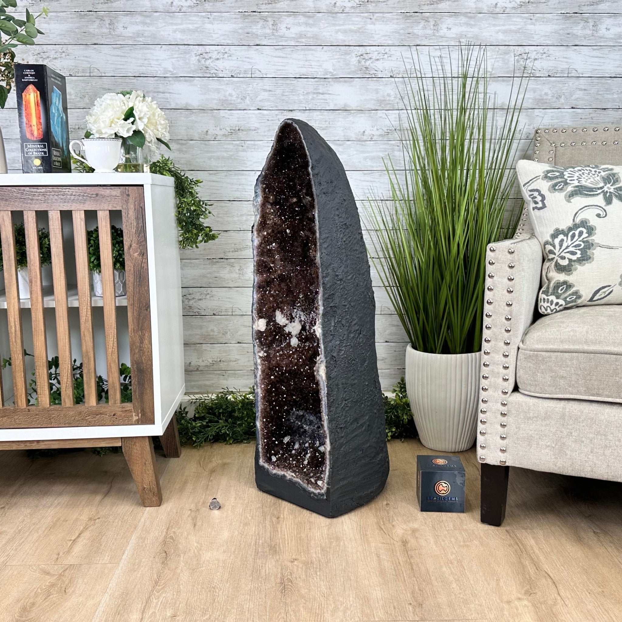 Extra Quality Brazilian Amethyst Cathedral, 131 lbs & 36" Tall #5601-1270 - Brazil GemsBrazil GemsExtra Quality Brazilian Amethyst Cathedral, 131 lbs & 36" Tall #5601-1270Cathedrals5601-1270