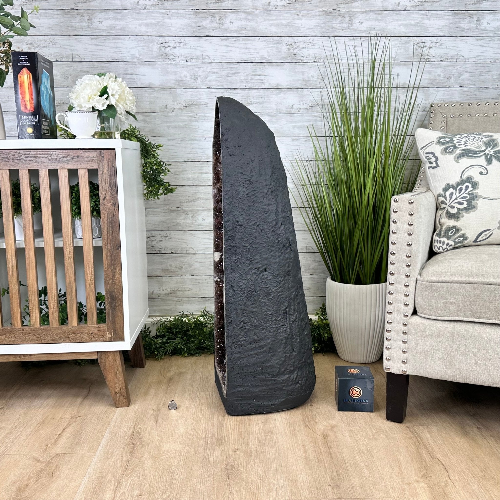 Extra Quality Brazilian Amethyst Cathedral, 131 lbs & 36" Tall #5601-1270 - Brazil GemsBrazil GemsExtra Quality Brazilian Amethyst Cathedral, 131 lbs & 36" Tall #5601-1270Cathedrals5601-1270