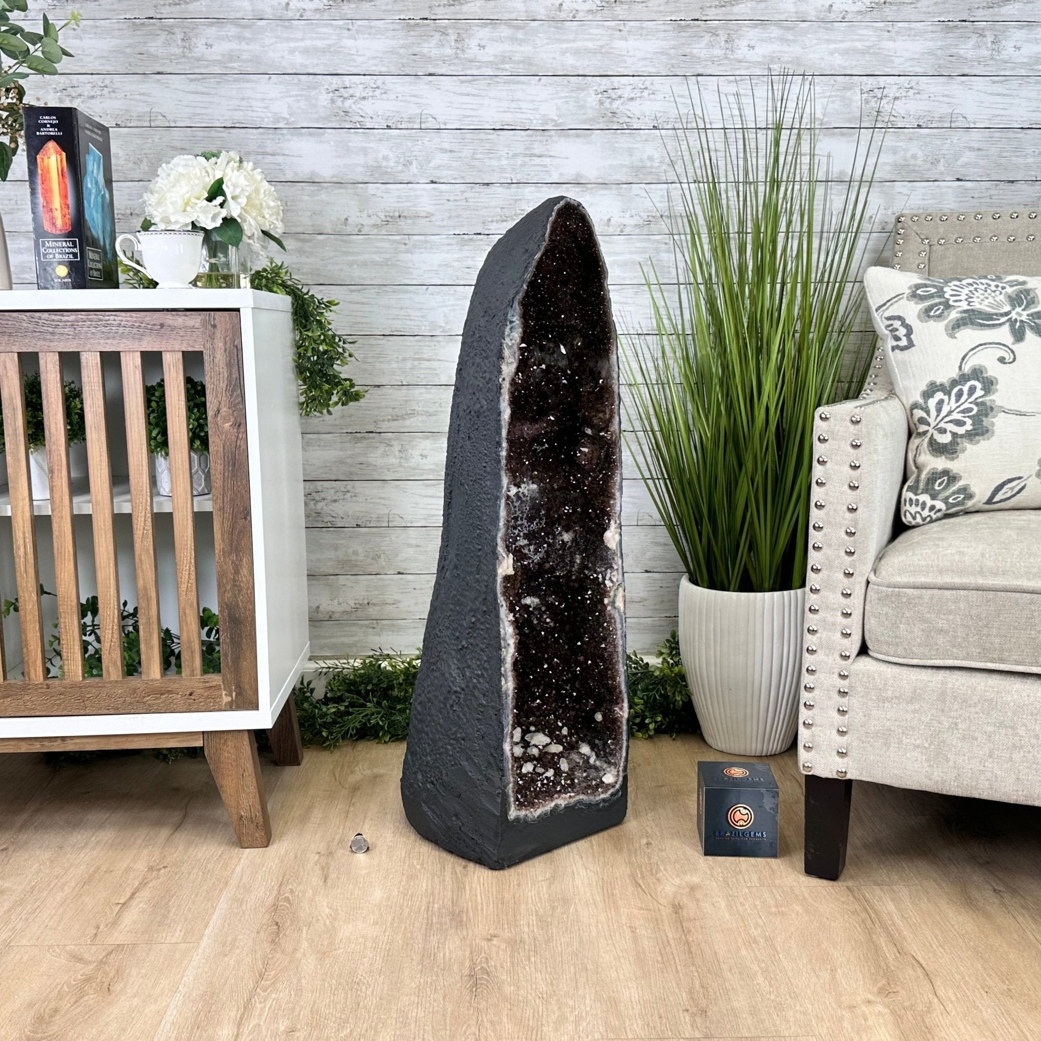 Extra Quality Brazilian Amethyst Cathedral, 131 lbs & 36" Tall #5601-1270 - Brazil GemsBrazil GemsExtra Quality Brazilian Amethyst Cathedral, 131 lbs & 36" Tall #5601-1270Cathedrals5601-1270