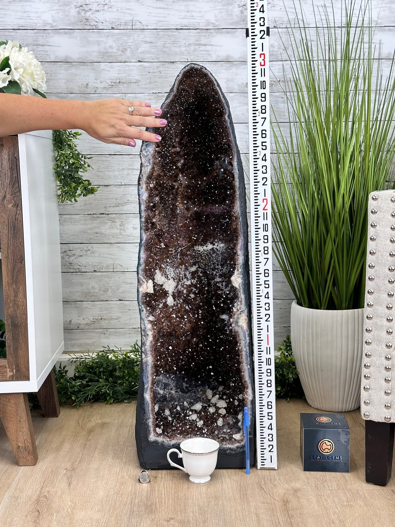 Extra Quality Brazilian Amethyst Cathedral, 131 lbs & 36" Tall #5601-1270 - Brazil GemsBrazil GemsExtra Quality Brazilian Amethyst Cathedral, 131 lbs & 36" Tall #5601-1270Cathedrals5601-1270