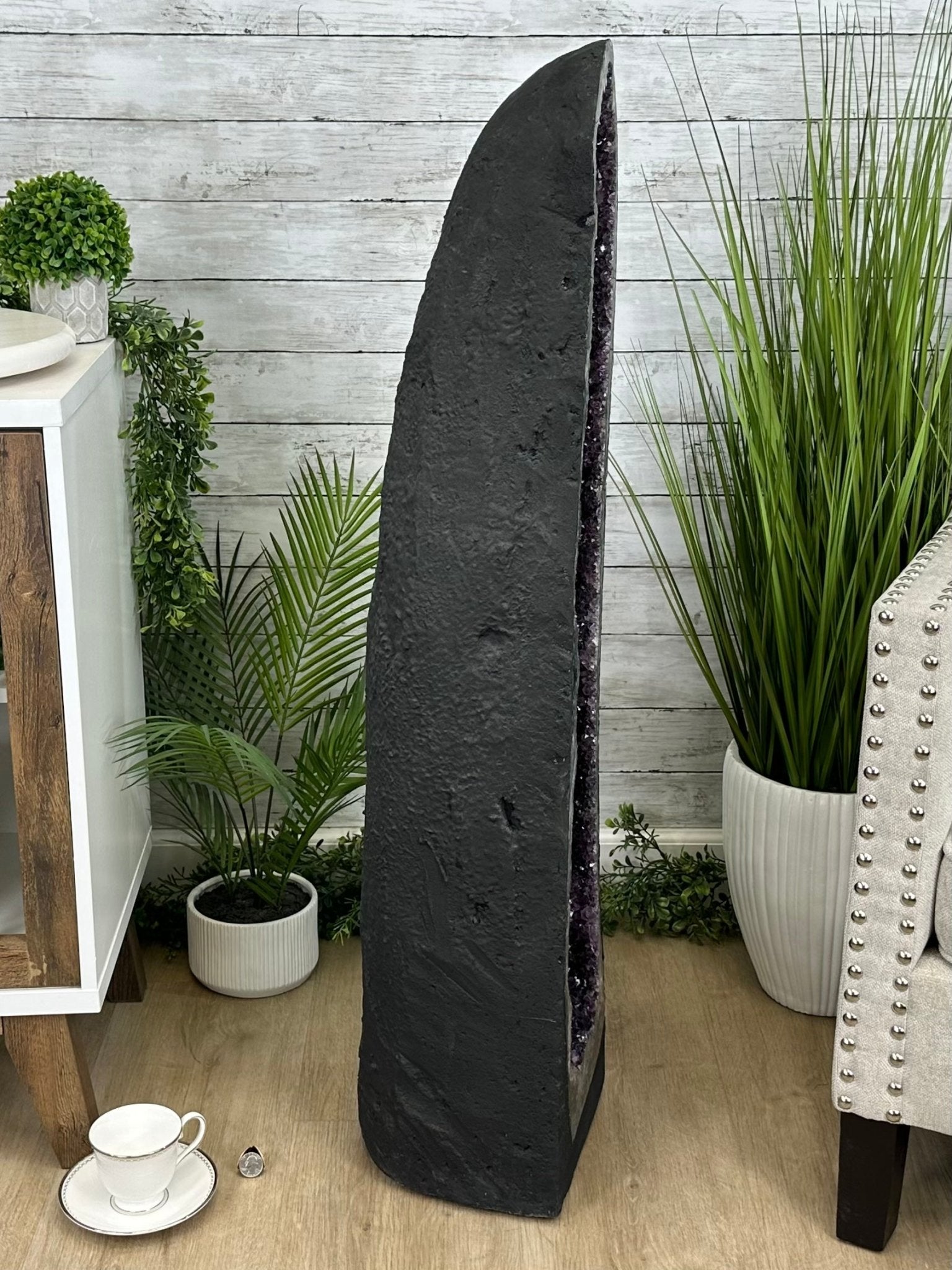 Extra Quality Brazilian Amethyst Cathedral, 138.1 lbs & 42.5" Tall, Model #5601-1240 - Brazil GemsBrazil GemsExtra Quality Brazilian Amethyst Cathedral, 138.1 lbs & 42.5" Tall, Model #5601-1240Cathedrals5601-1240