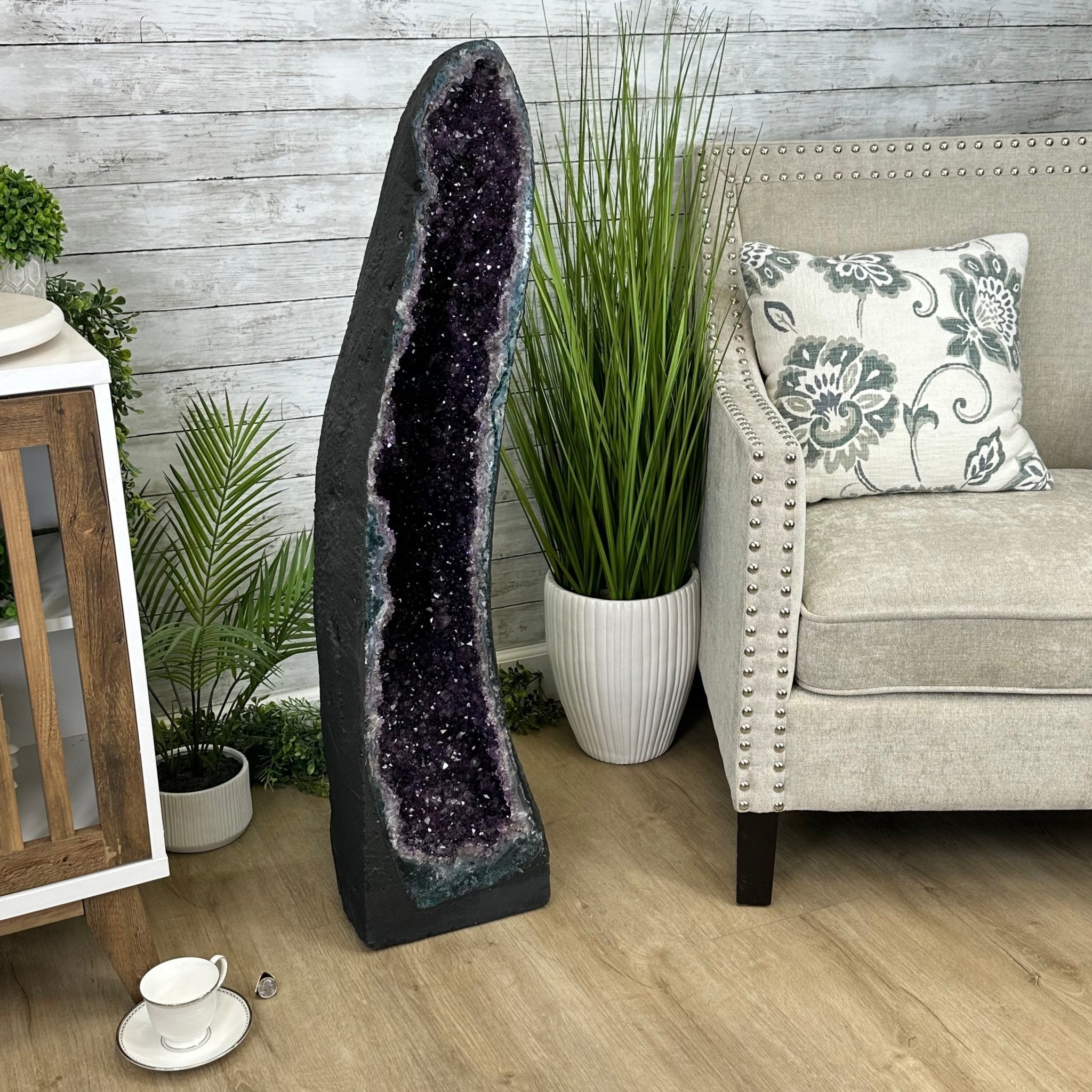 Extra Quality Brazilian Amethyst Cathedral, 138.1 lbs & 42.5" Tall, Model #5601-1240 - Brazil GemsBrazil GemsExtra Quality Brazilian Amethyst Cathedral, 138.1 lbs & 42.5" Tall, Model #5601-1240Cathedrals5601-1240