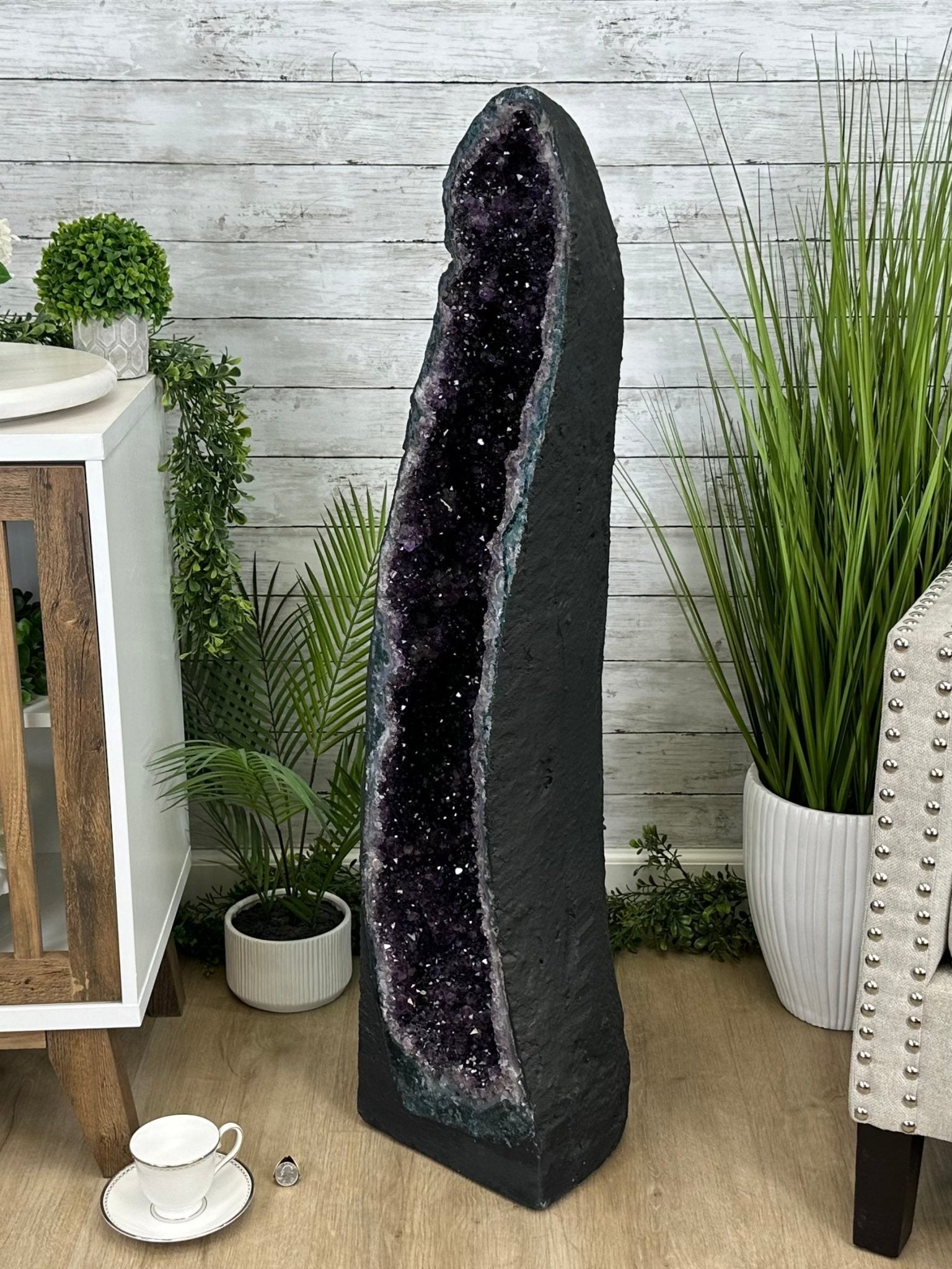 Extra Quality Brazilian Amethyst Cathedral, 138.1 lbs & 42.5" Tall, Model #5601-1240 - Brazil GemsBrazil GemsExtra Quality Brazilian Amethyst Cathedral, 138.1 lbs & 42.5" Tall, Model #5601-1240Cathedrals5601-1240