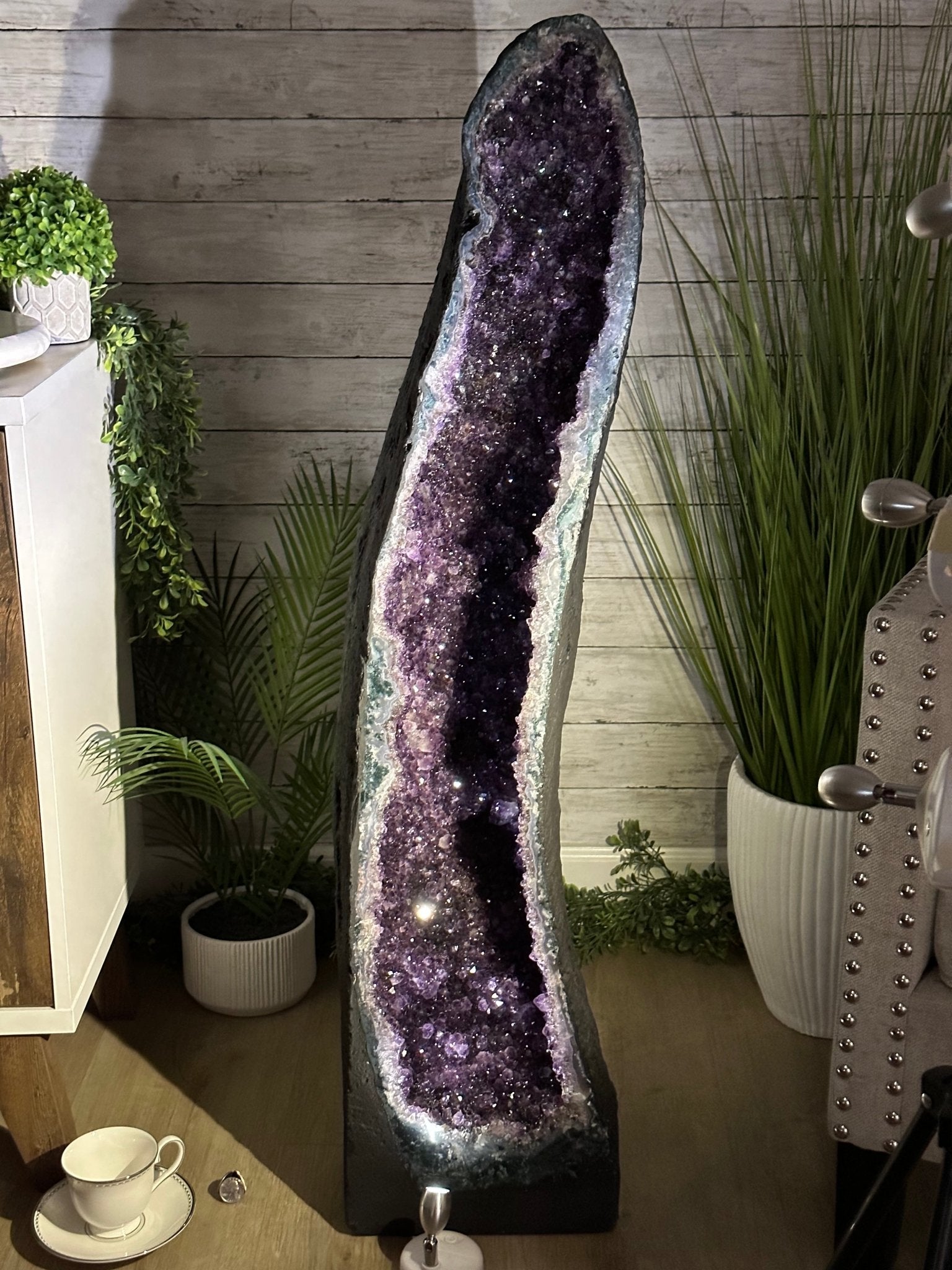 Extra Quality Brazilian Amethyst Cathedral, 138.1 lbs & 42.5" Tall, Model #5601-1240 - Brazil GemsBrazil GemsExtra Quality Brazilian Amethyst Cathedral, 138.1 lbs & 42.5" Tall, Model #5601-1240Cathedrals5601-1240
