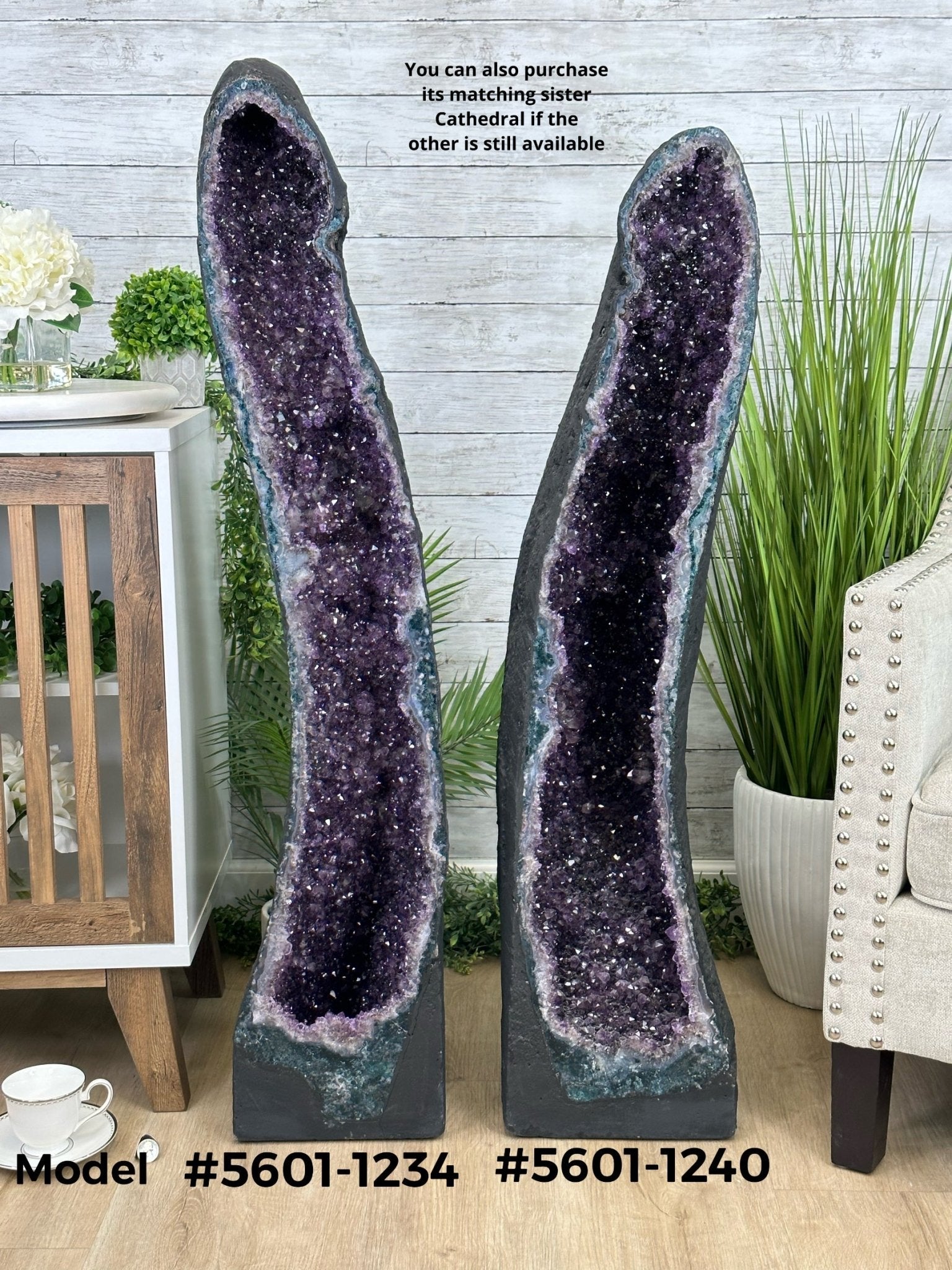 Extra Quality Brazilian Amethyst Cathedral, 138.1 lbs & 42.5" Tall, Model #5601-1240 - Brazil GemsBrazil GemsExtra Quality Brazilian Amethyst Cathedral, 138.1 lbs & 42.5" Tall, Model #5601-1240Cathedrals5601-1240
