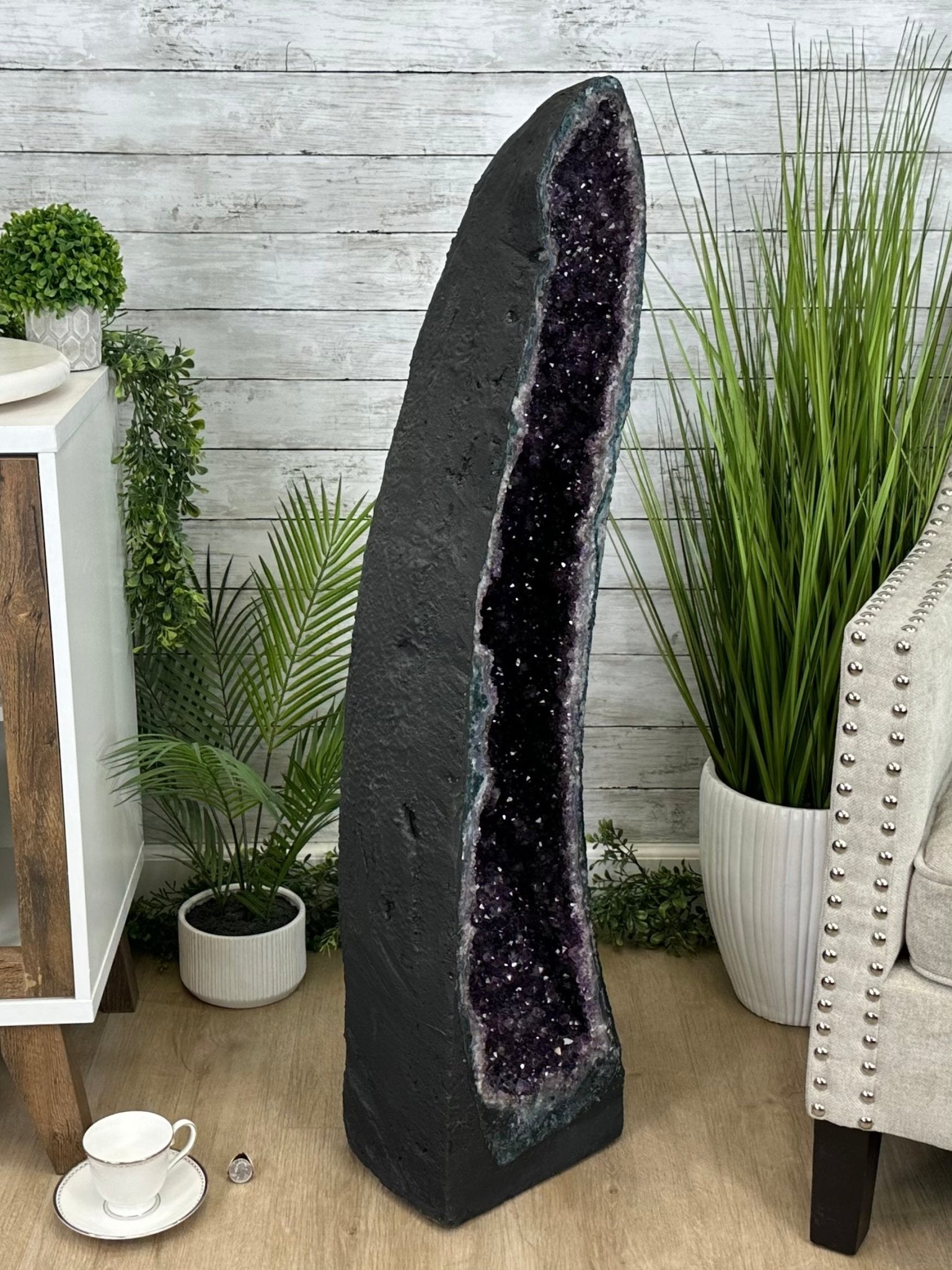Extra Quality Brazilian Amethyst Cathedral, 138.1 lbs & 42.5" Tall, Model #5601-1240 - Brazil GemsBrazil GemsExtra Quality Brazilian Amethyst Cathedral, 138.1 lbs & 42.5" Tall, Model #5601-1240Cathedrals5601-1240