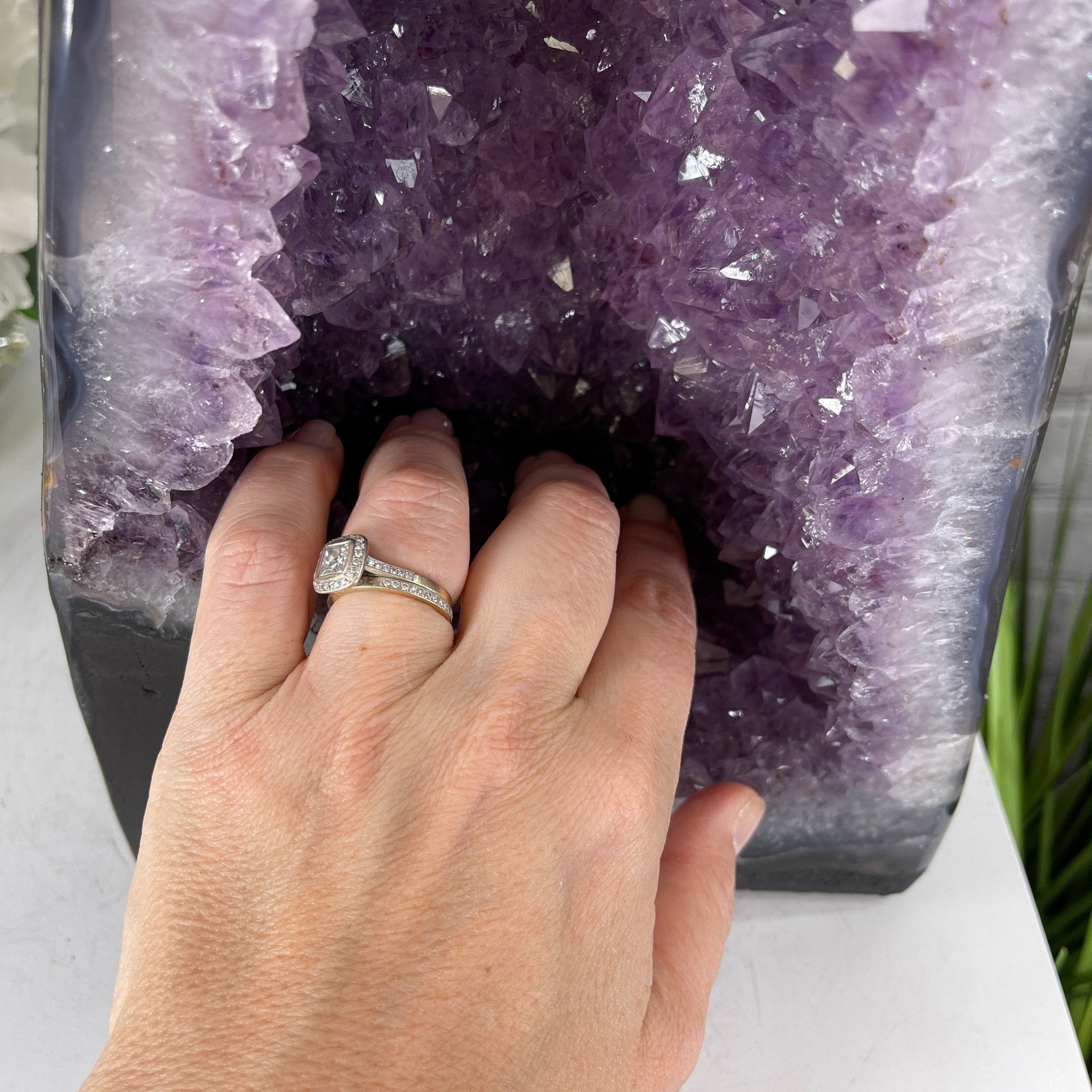 Extra Quality Brazilian Amethyst Cathedral, 14” tall & 22.5 lbs #5601-0425 by Brazil Gems - Brazil GemsBrazil GemsExtra Quality Brazilian Amethyst Cathedral, 14” tall & 22.5 lbs #5601-0425 by Brazil GemsCathedrals5601-0425