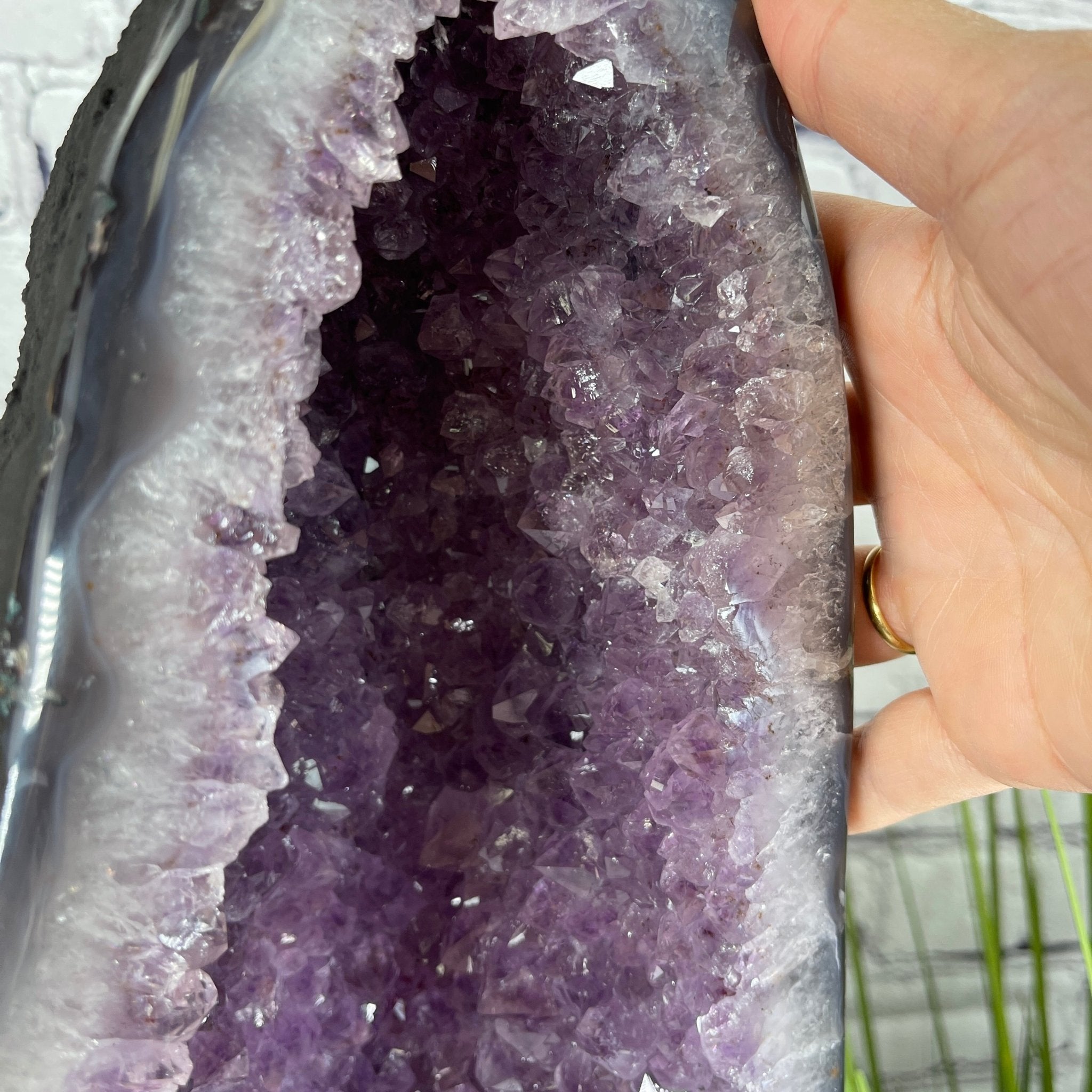 Extra Quality Brazilian Amethyst Cathedral, 14” tall & 22.5 lbs #5601-0425 by Brazil Gems - Brazil GemsBrazil GemsExtra Quality Brazilian Amethyst Cathedral, 14” tall & 22.5 lbs #5601-0425 by Brazil GemsCathedrals5601-0425