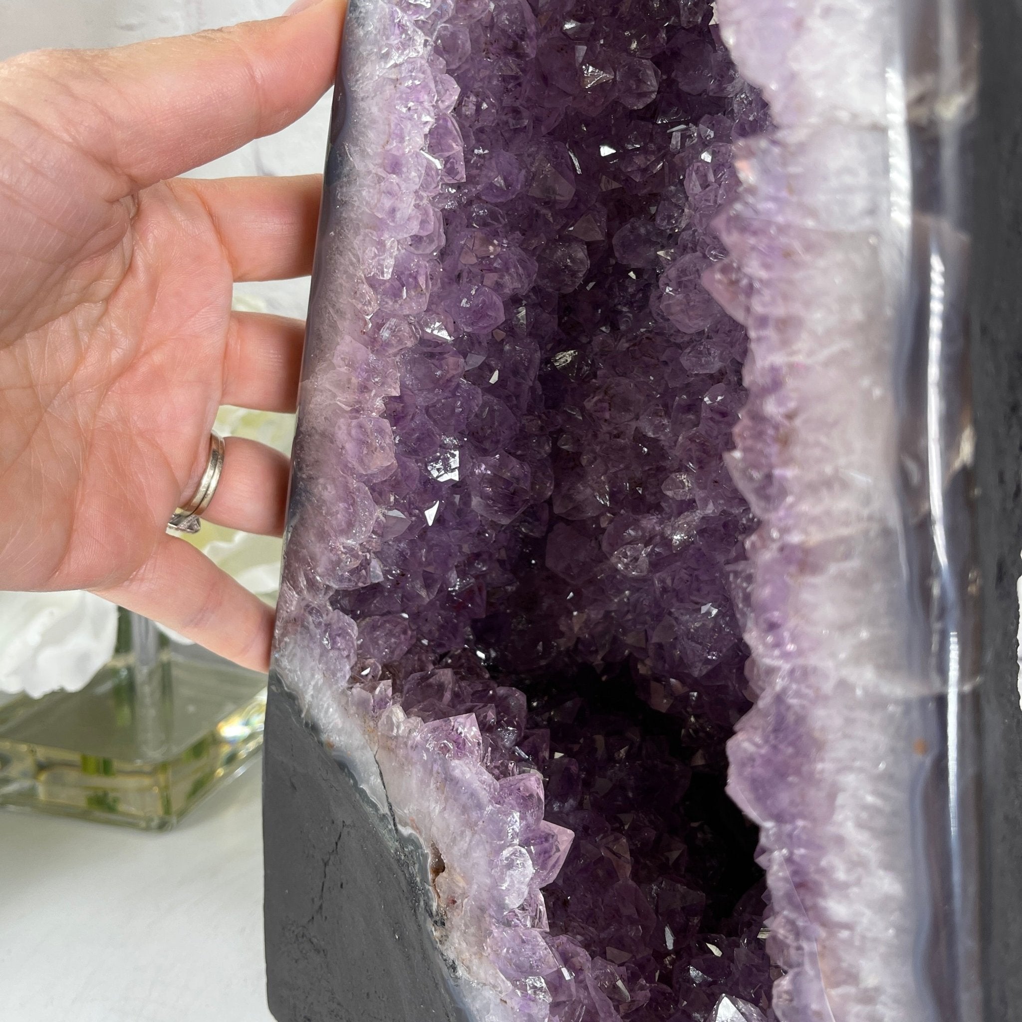 Extra Quality Brazilian Amethyst Cathedral, 14” tall & 22.5 lbs #5601-0425 by Brazil Gems - Brazil GemsBrazil GemsExtra Quality Brazilian Amethyst Cathedral, 14” tall & 22.5 lbs #5601-0425 by Brazil GemsCathedrals5601-0425
