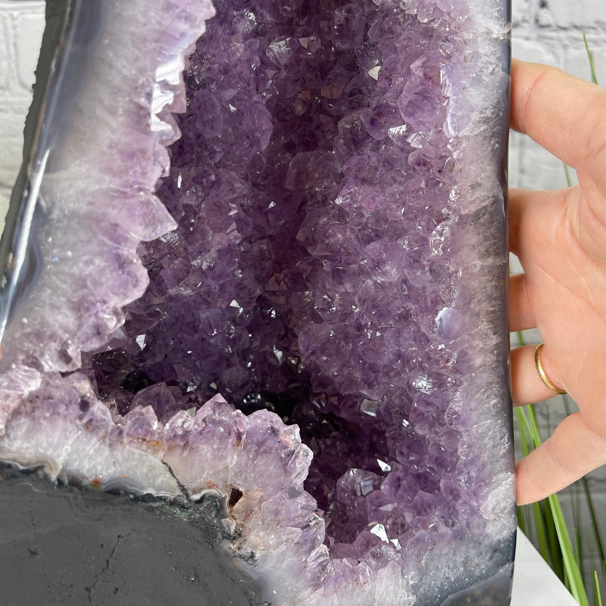 Extra Quality Brazilian Amethyst Cathedral, 14” tall & 22.5 lbs #5601-0425 by Brazil Gems - Brazil GemsBrazil GemsExtra Quality Brazilian Amethyst Cathedral, 14” tall & 22.5 lbs #5601-0425 by Brazil GemsCathedrals5601-0425