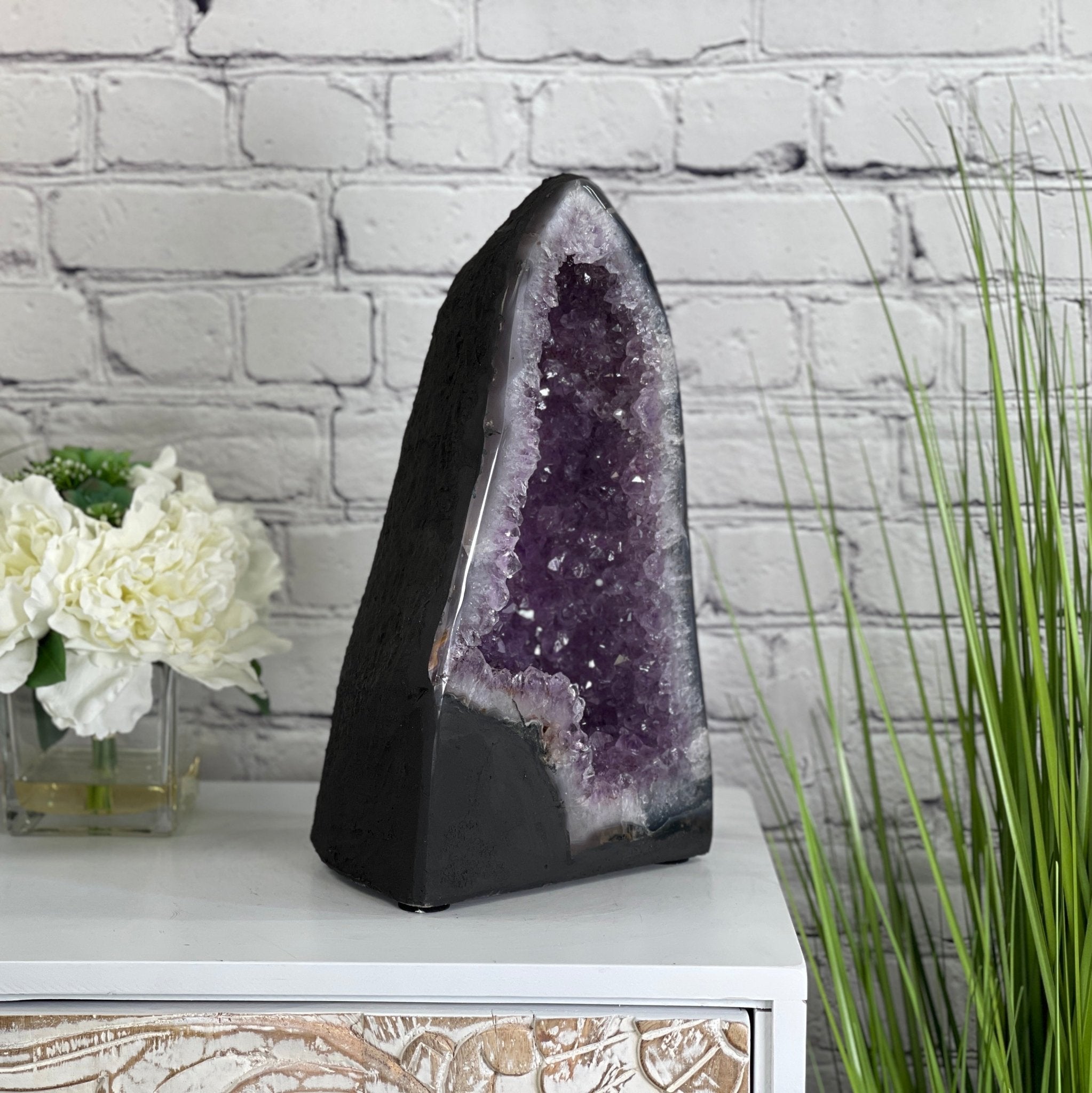 Extra Quality Brazilian Amethyst Cathedral, 14” tall & 22.5 lbs #5601-0425 by Brazil Gems - Brazil GemsBrazil GemsExtra Quality Brazilian Amethyst Cathedral, 14” tall & 22.5 lbs #5601-0425 by Brazil GemsCathedrals5601-0425