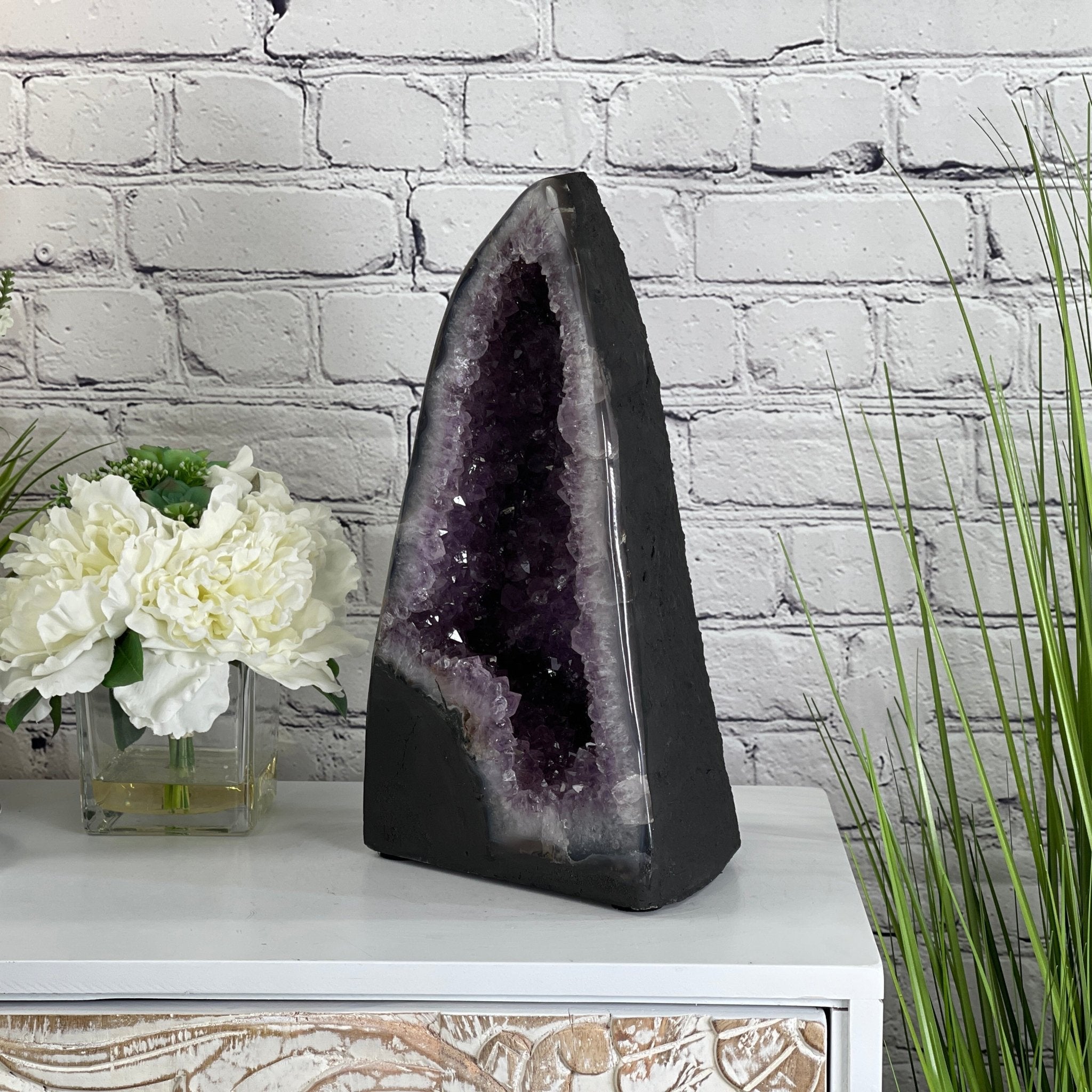 Extra Quality Brazilian Amethyst Cathedral, 14” tall & 22.5 lbs #5601-0425 by Brazil Gems - Brazil GemsBrazil GemsExtra Quality Brazilian Amethyst Cathedral, 14” tall & 22.5 lbs #5601-0425 by Brazil GemsCathedrals5601-0425