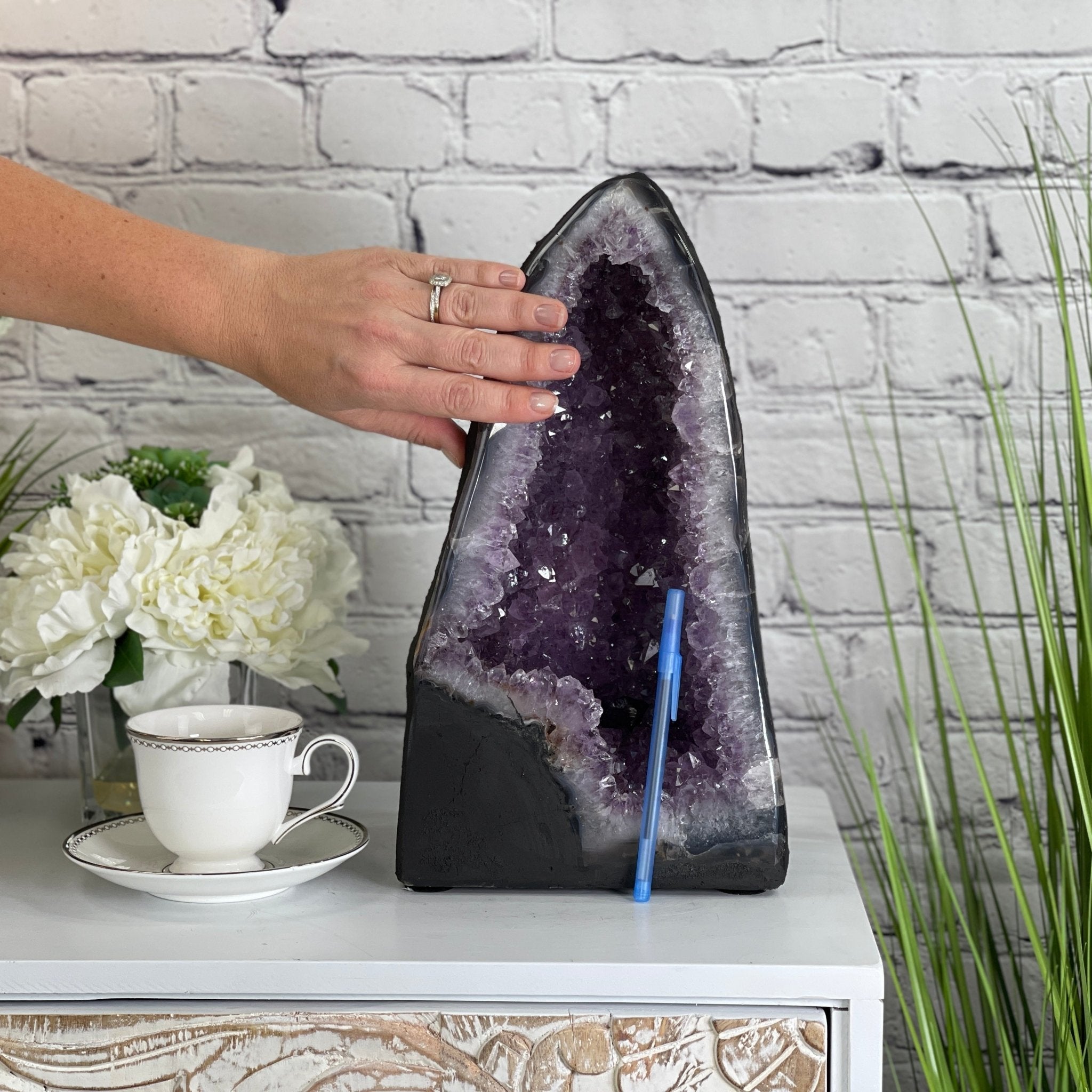 Extra Quality Brazilian Amethyst Cathedral, 14” tall & 22.5 lbs #5601-0425 by Brazil Gems - Brazil GemsBrazil GemsExtra Quality Brazilian Amethyst Cathedral, 14” tall & 22.5 lbs #5601-0425 by Brazil GemsCathedrals5601-0425