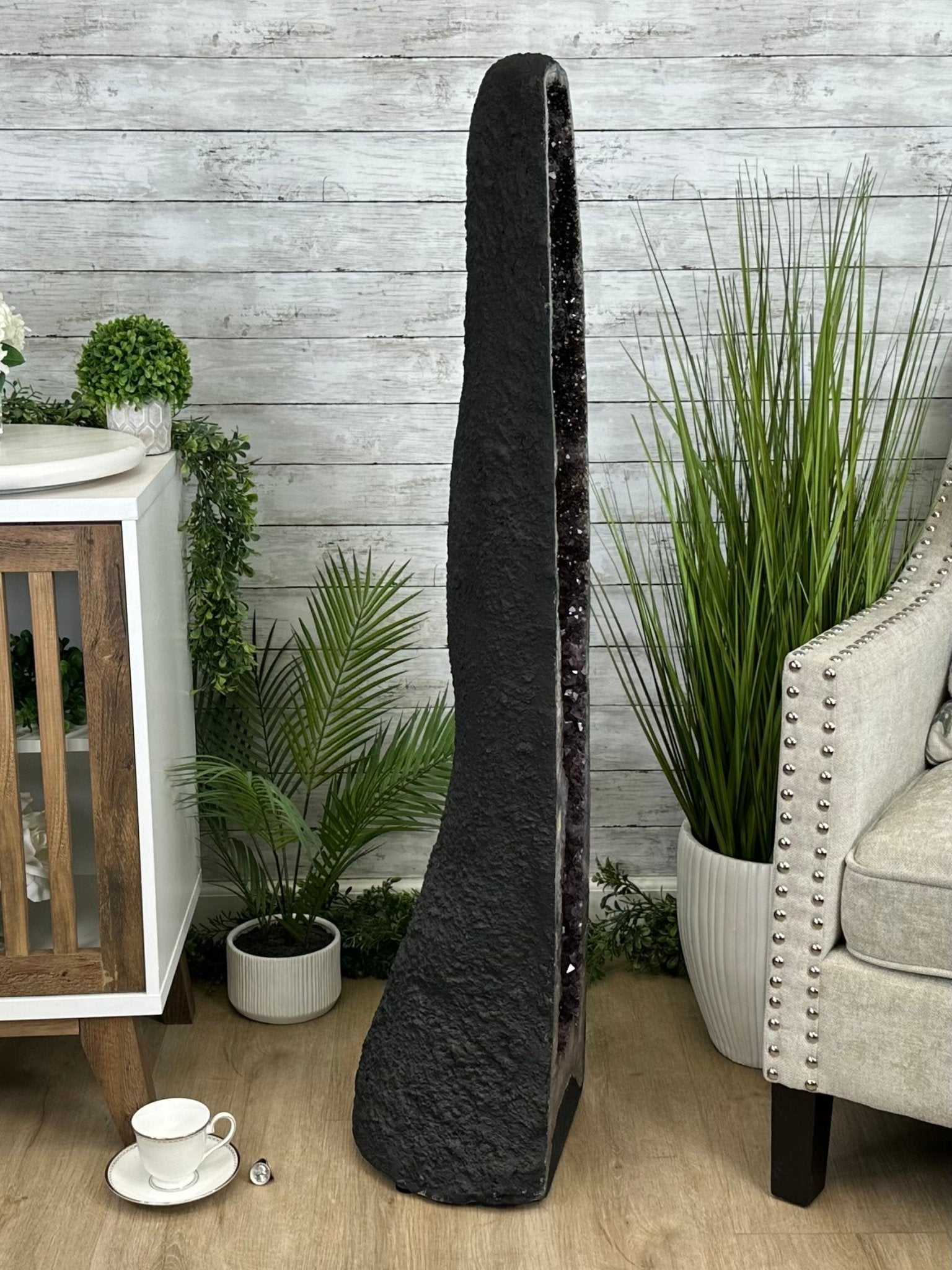 Extra Quality Brazilian Amethyst Cathedral, 143.7 lbs & 49" Tall, Model #5601-1219 by Brazil Gems - Brazil GemsBrazil GemsExtra Quality Brazilian Amethyst Cathedral, 143.7 lbs & 49" Tall, Model #5601-1219 by Brazil GemsCathedrals5601-1219