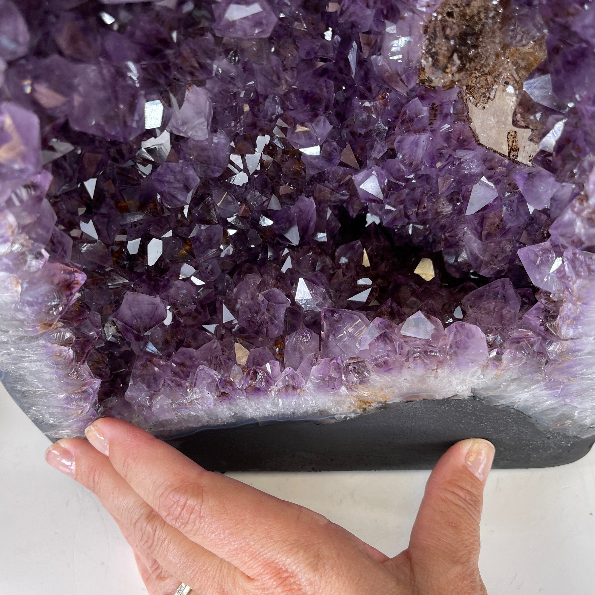 Extra Quality Brazilian Amethyst Cathedral, 15” tall & 27.9 lbs #5601-0477 by Brazil Gems - Brazil GemsBrazil GemsExtra Quality Brazilian Amethyst Cathedral, 15” tall & 27.9 lbs #5601-0477 by Brazil GemsCathedrals5601-0477