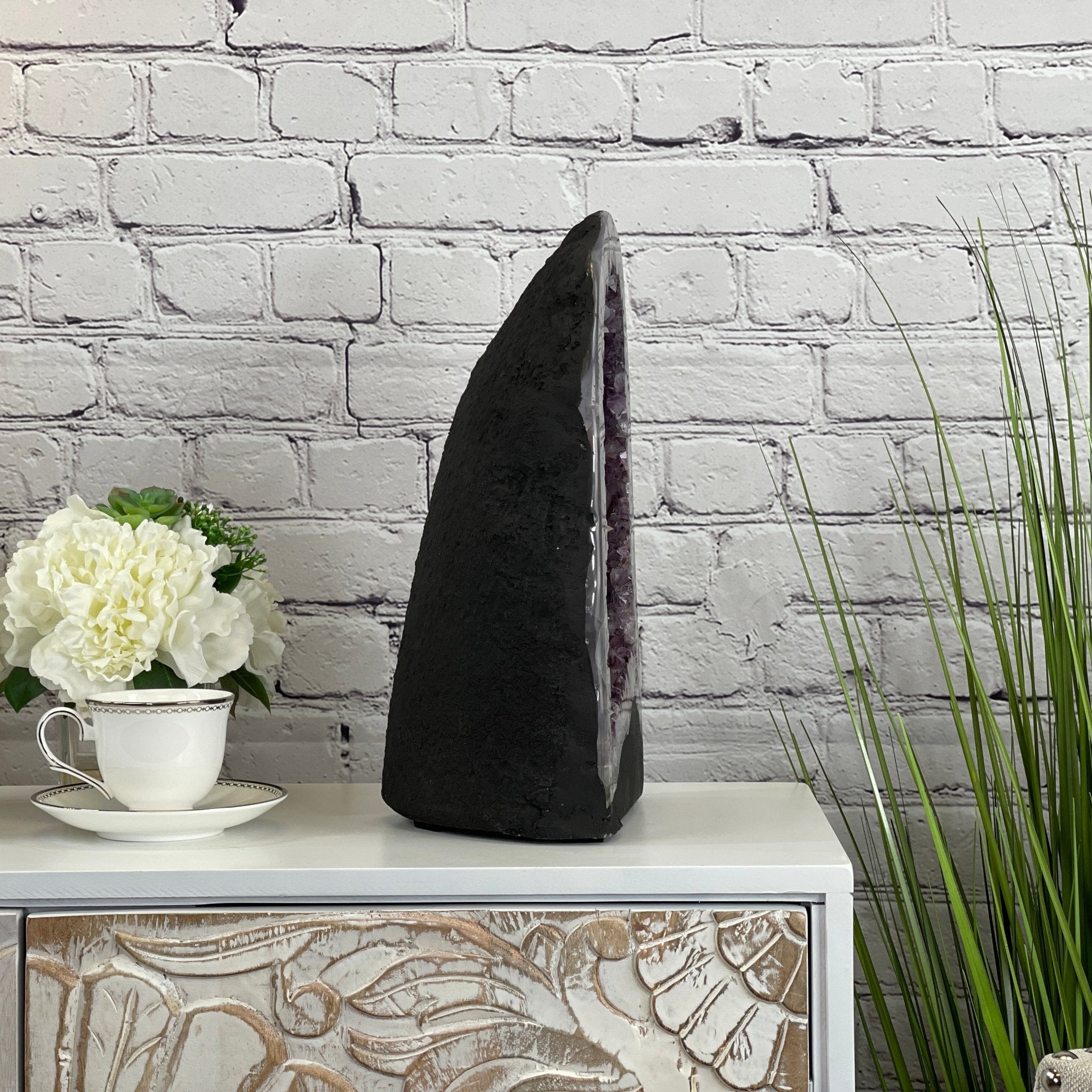 Extra Quality Brazilian Amethyst Cathedral, 15” tall & 27.9 lbs #5601-0477 by Brazil Gems - Brazil GemsBrazil GemsExtra Quality Brazilian Amethyst Cathedral, 15” tall & 27.9 lbs #5601-0477 by Brazil GemsCathedrals5601-0477