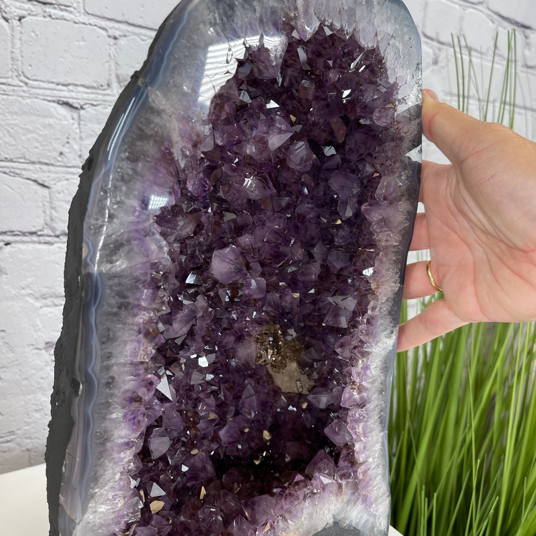 Extra Quality Brazilian Amethyst Cathedral, 15” tall & 27.9 lbs #5601-0477 by Brazil Gems - Brazil GemsBrazil GemsExtra Quality Brazilian Amethyst Cathedral, 15” tall & 27.9 lbs #5601-0477 by Brazil GemsCathedrals5601-0477