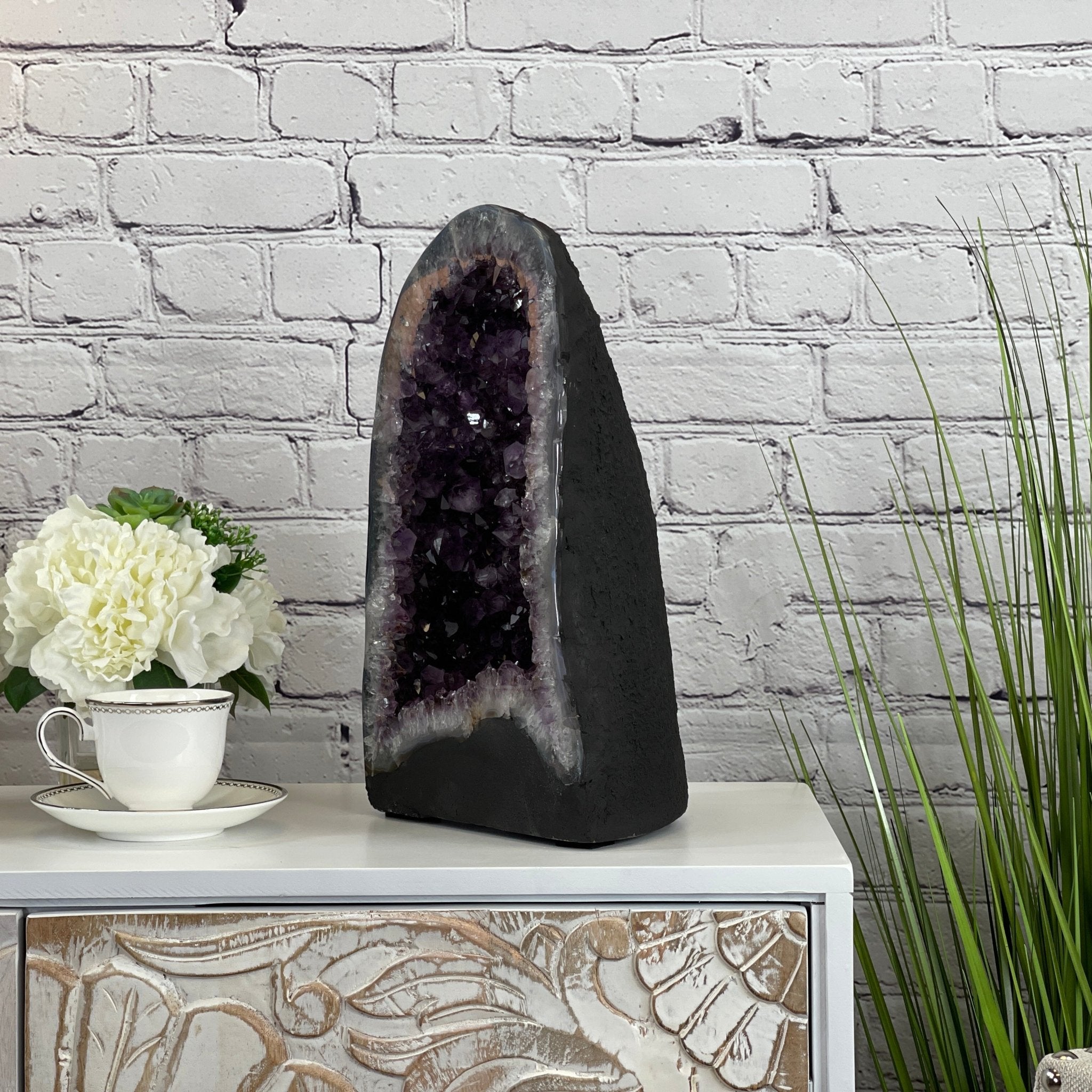 Extra Quality Brazilian Amethyst Cathedral, 15” tall & 27.9 lbs #5601-0477 by Brazil Gems - Brazil GemsBrazil GemsExtra Quality Brazilian Amethyst Cathedral, 15” tall & 27.9 lbs #5601-0477 by Brazil GemsCathedrals5601-0477