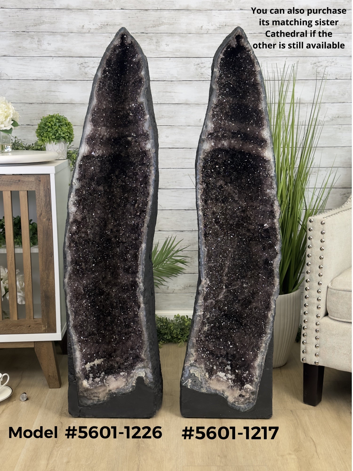 Extra Quality Brazilian Amethyst Cathedral, 154.8 lbs & 47.5" Tall, Model #5601-1226 by Brazil Gems - Brazil GemsBrazil GemsExtra Quality Brazilian Amethyst Cathedral, 154.8 lbs & 47.5" Tall, Model #5601-1226 by Brazil GemsCathedrals5601-1226