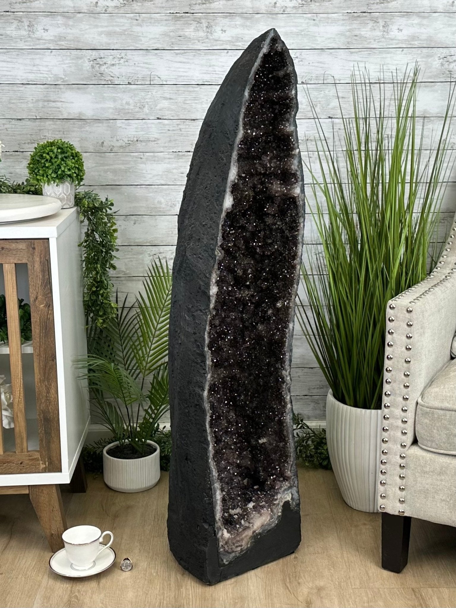 Extra Quality Brazilian Amethyst Cathedral, 154.8 lbs & 47.5" Tall, Model #5601-1226 by Brazil Gems - Brazil GemsBrazil GemsExtra Quality Brazilian Amethyst Cathedral, 154.8 lbs & 47.5" Tall, Model #5601-1226 by Brazil GemsCathedrals5601-1226