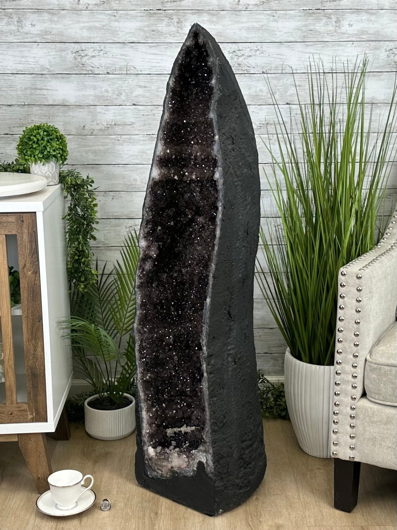 Extra Quality Brazilian Amethyst Cathedral, 154.8 lbs & 47.5" Tall, Model #5601-1226 by Brazil Gems - Brazil GemsBrazil GemsExtra Quality Brazilian Amethyst Cathedral, 154.8 lbs & 47.5" Tall, Model #5601-1226 by Brazil GemsCathedrals5601-1226